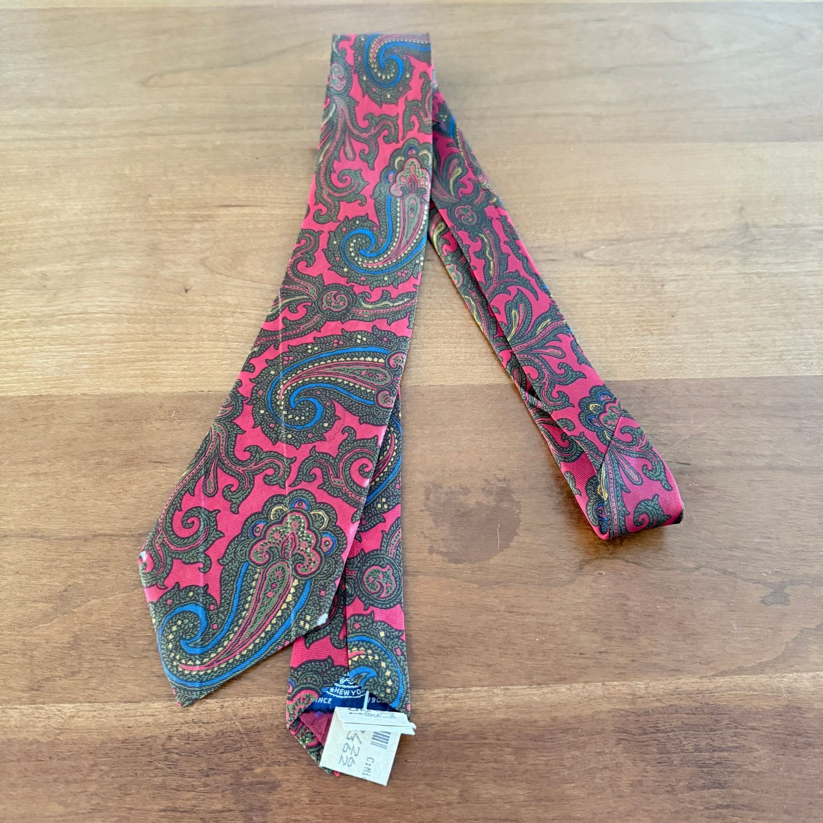 Other J. Press Red Paisley Silk Scarf Tie Size ONE SIZE - 1 Thumbnail