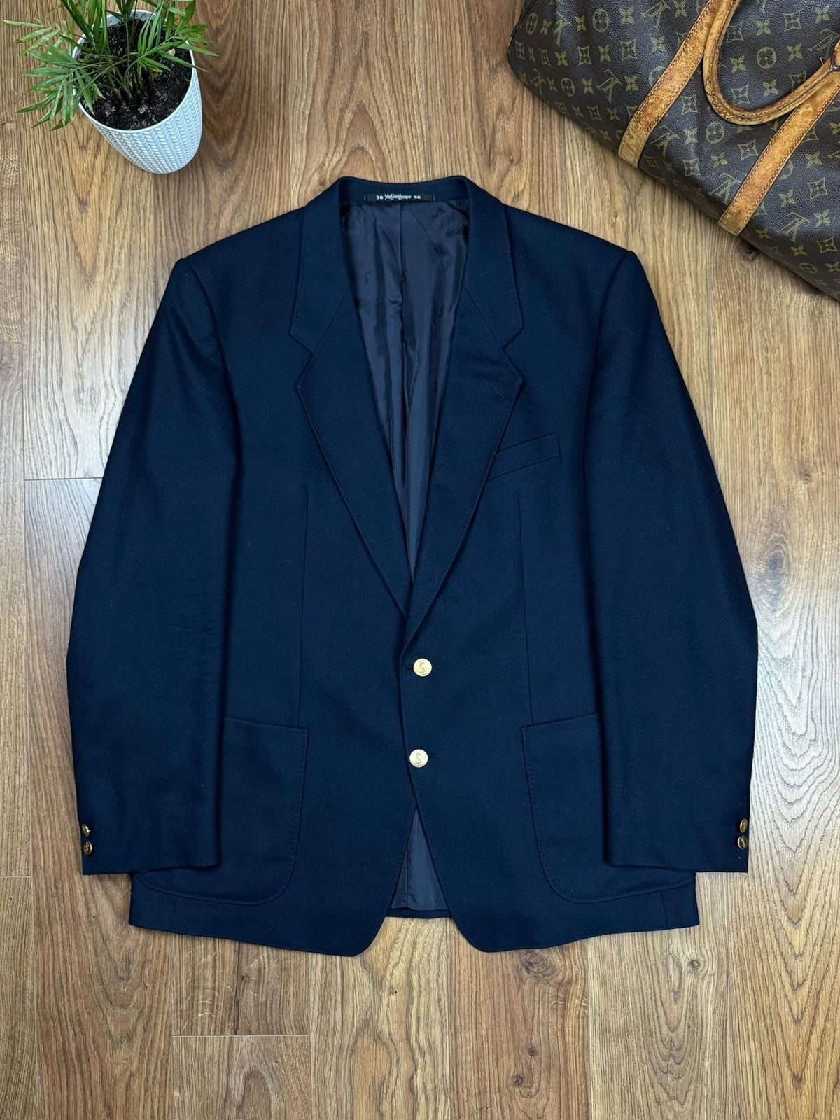 Yves Saint Laurent Vintage wool blazer Yves Saint Laurent original luxury item Size 42L - 1 Thumbnail
