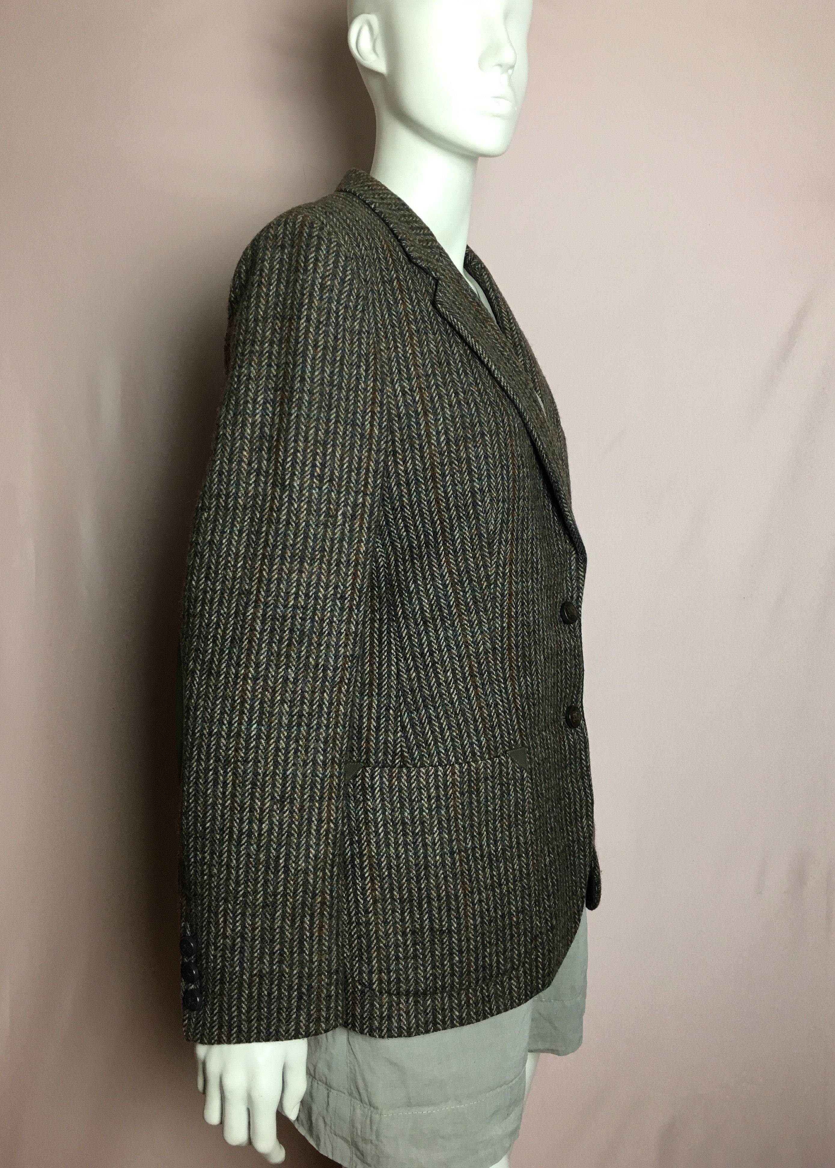 Burberry Vintage Burberrys Tweed Wool Blazer Jacket Women UK 16 Size XL / US 12-14 / IT 48-50 - 3 Thumbnail