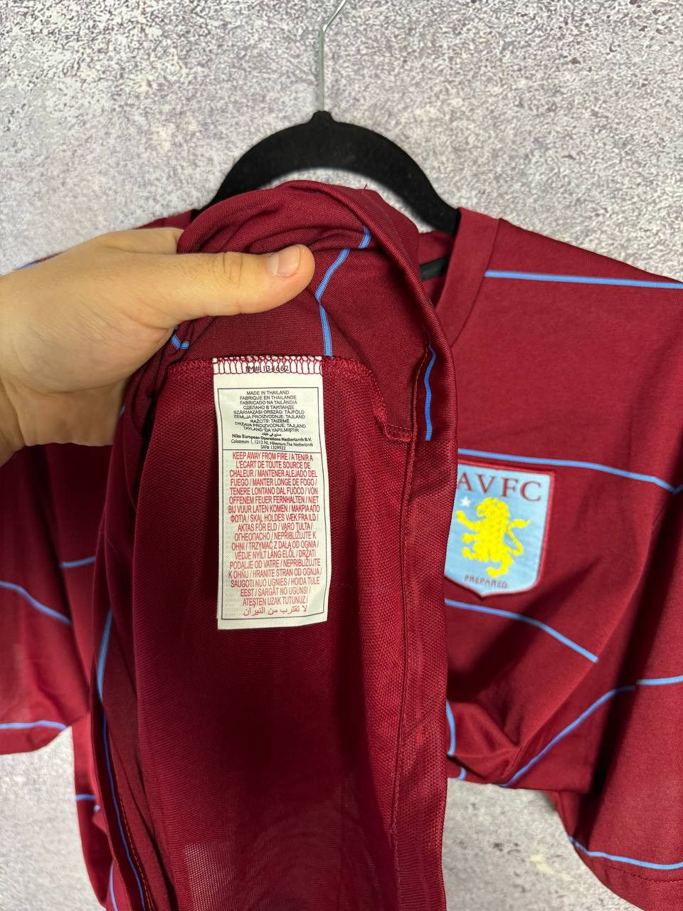 Nike × Vintage Vintage Aston Villa 2006 Nike Training Pre-Match Jersey Size US L / EU 52-54 / 3 - 10 Thumbnail