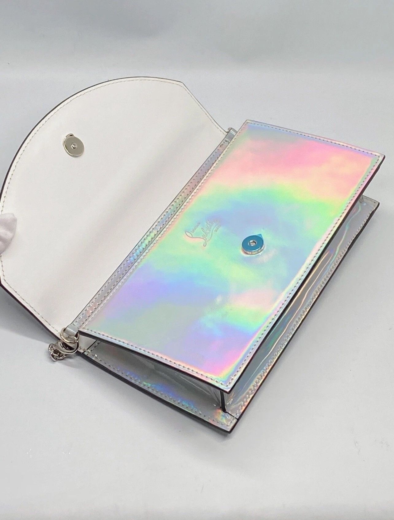Christian Louboutin Christian Louboutin iridescent leather clutch shoulder bag Size ONE SIZE - 11 Thumbnail