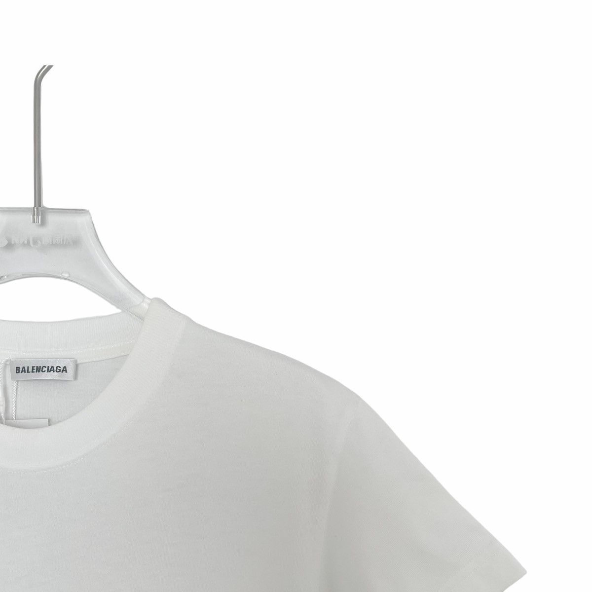 Balenciaga Balenciaga White Printed Logo T-Shirt K26WX Size S / US 4 / IT 40 - 3 Thumbnail