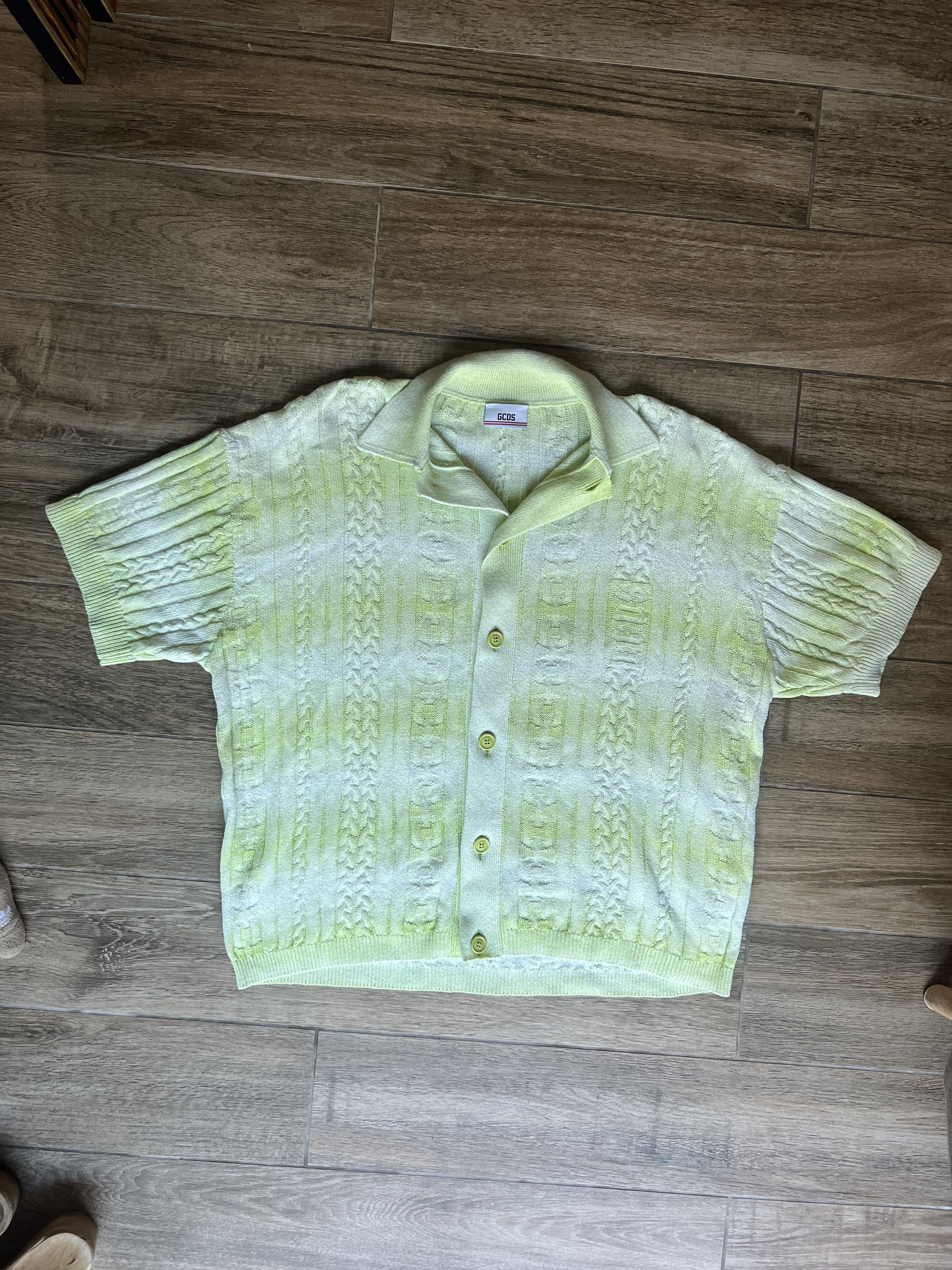 GCDS GCDS SHIRT BRAIDS DEGRADE LIME Size US XL / EU 56 / 4 - 1 Thumbnail