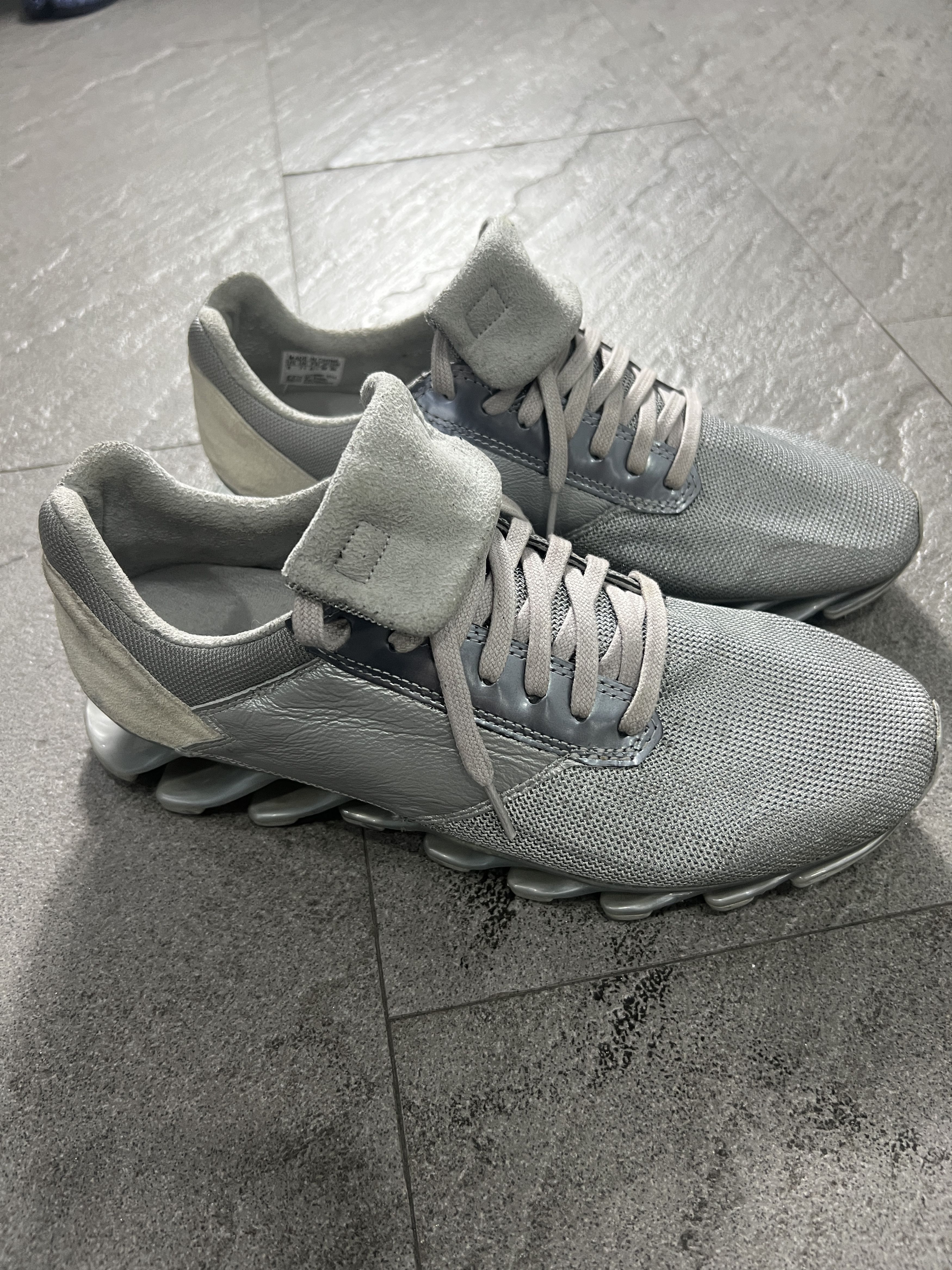Adidas × Rick Owens Adidas x Rick Owens Springblade Low Grey US8 EU41.5 Size US 8 / EU 41 - 3 Thumbnail