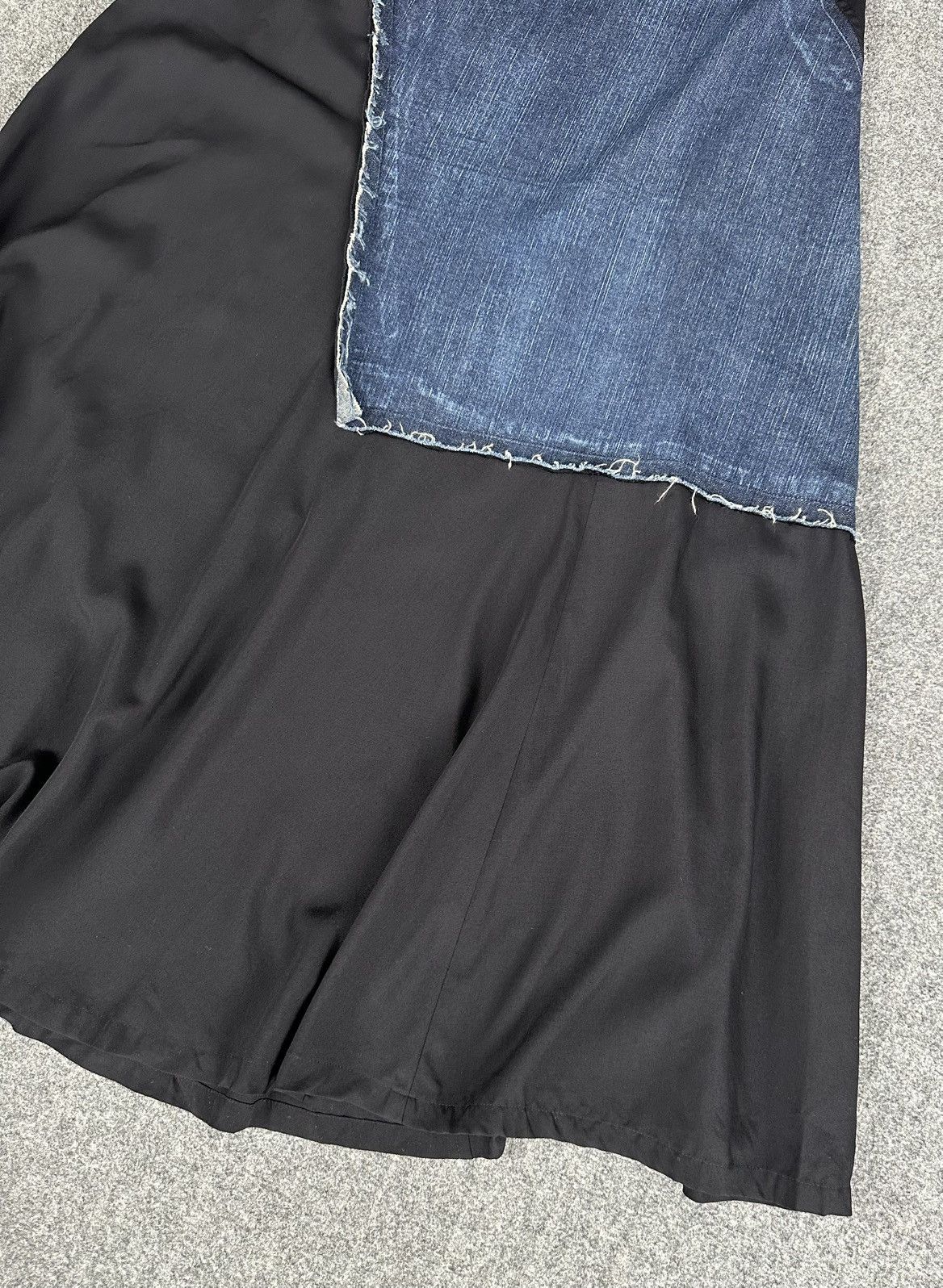 Yohji Yamamoto Y’s - Yohji Yamamoto Deconstructed Denim/Cotton Maxi Skirt Size 28" / US 6 / IT 42 - 11 Thumbnail
