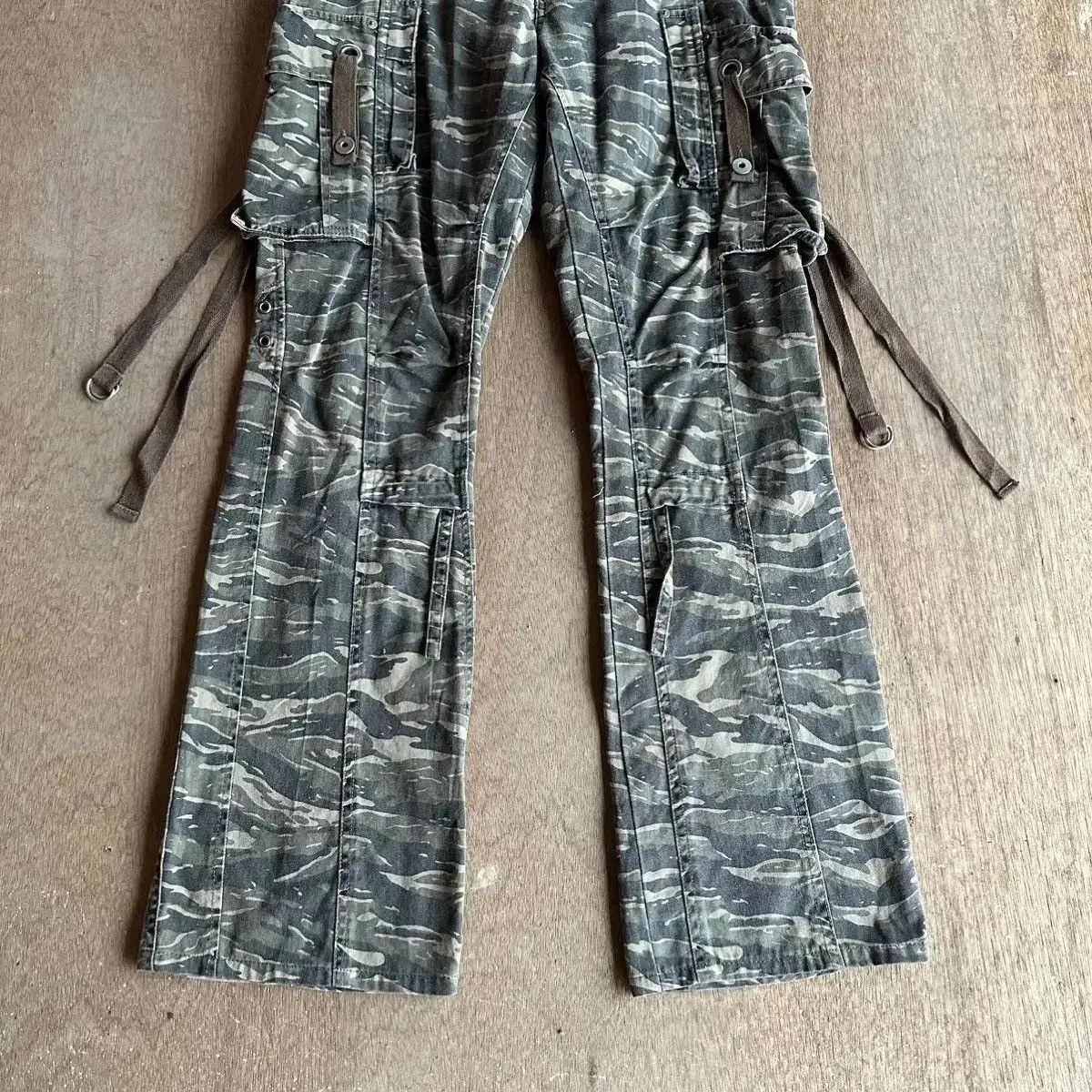 Vintage RARE‼️ W30 L31 FLARE/BOOTCUT Japanese Vtg Bondage Punk Cargo Size US 30 / EU 46 - 8 Thumbnail