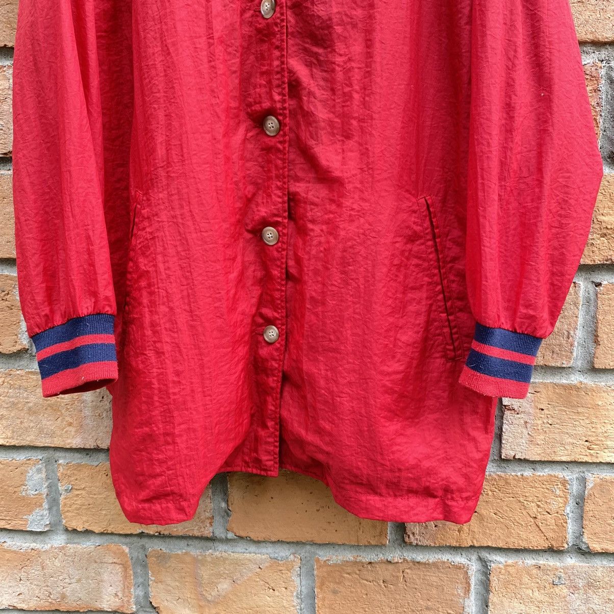 DKNY DKNY Red Button-Up Coach Jacket with Crest Size US S / EU 44-46 / 1 - 3 Thumbnail