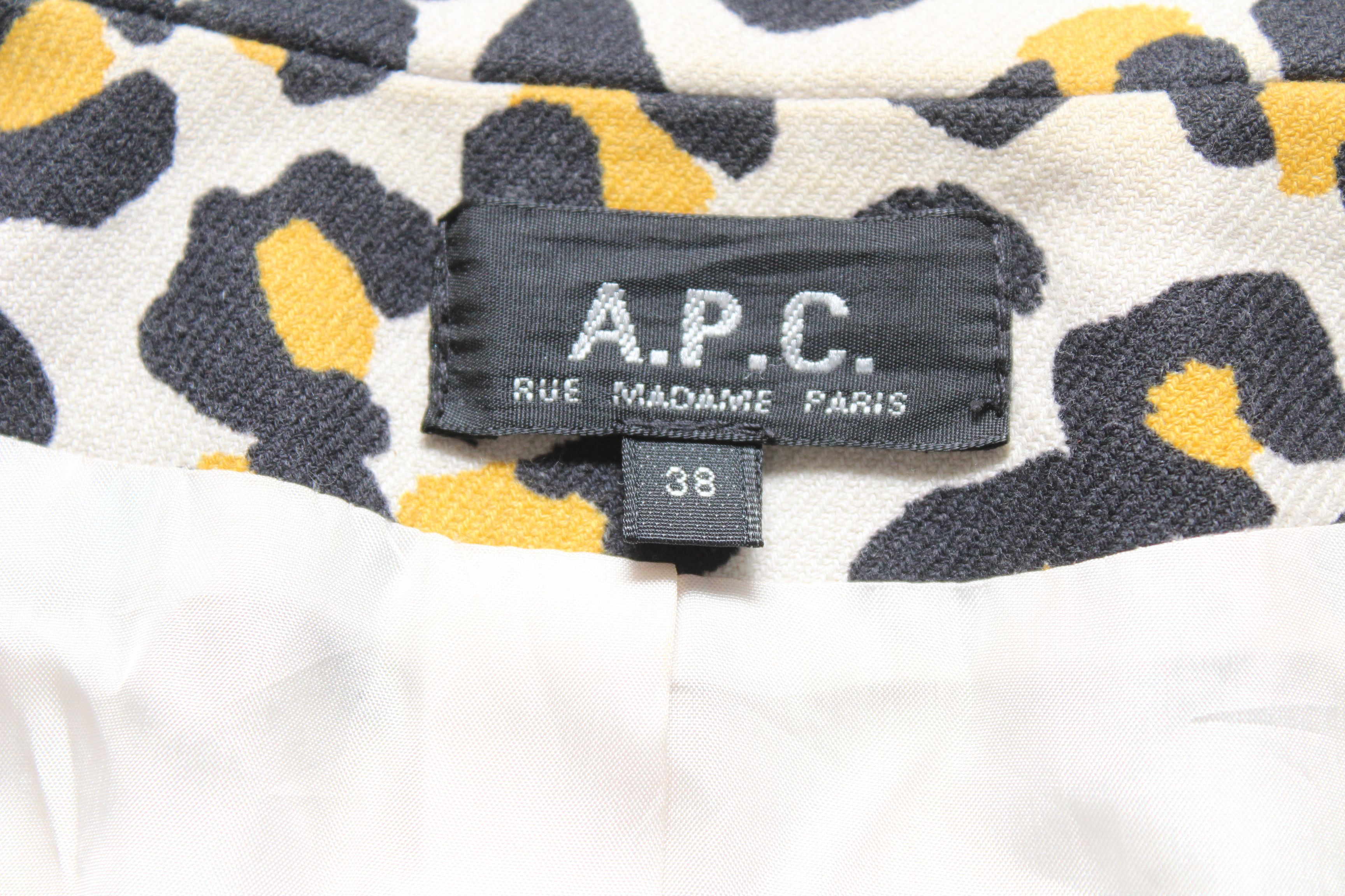 A.P.C. APC Leopard Print Jacket Blazer Size 38 Vintage Size XS / US 0-2 / IT 36-38 - 15 Thumbnail