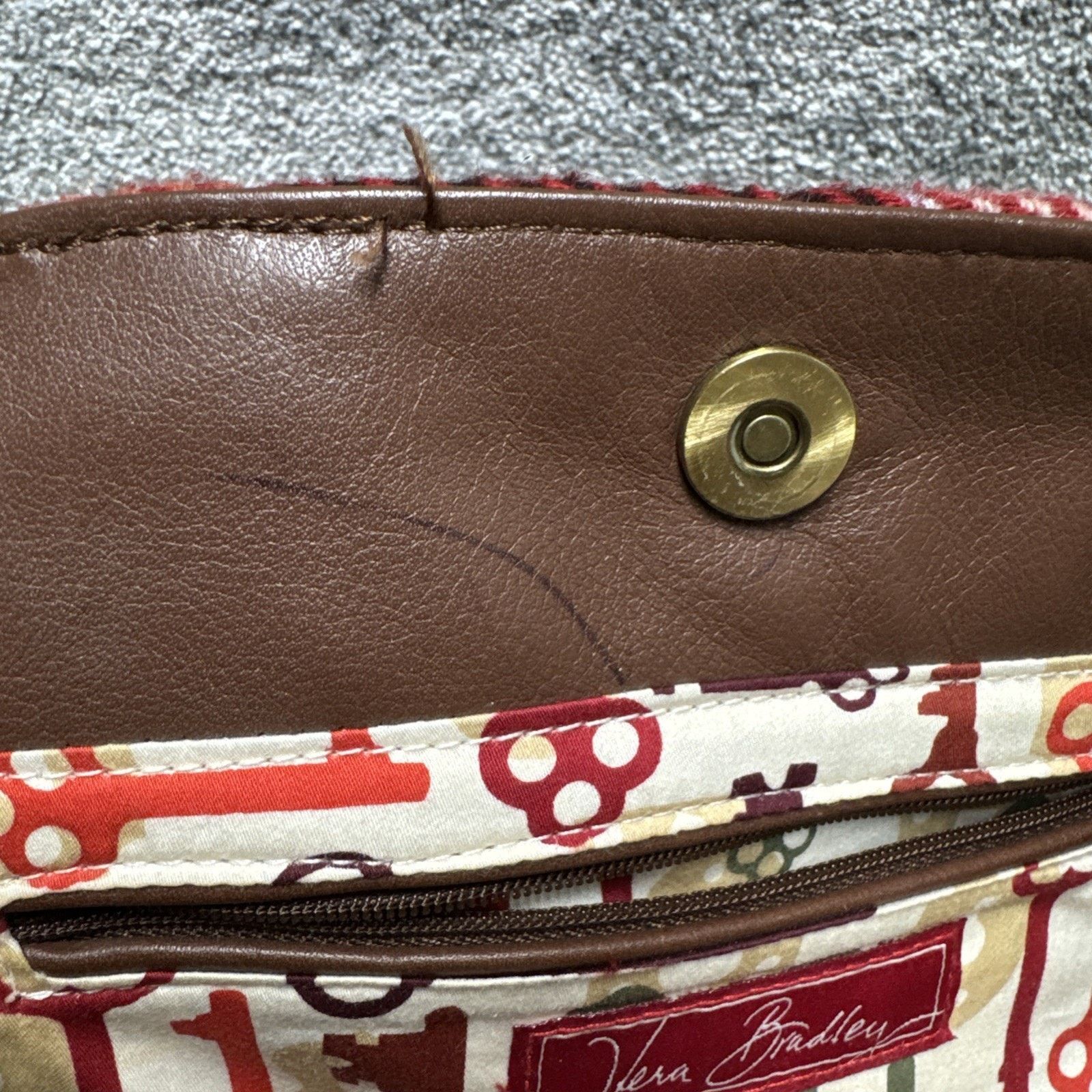 Vera Bradley Vera Bradley Purse Quilted Wool Leather Boho Retro Y2K Size ONE SIZE - 15 Thumbnail
