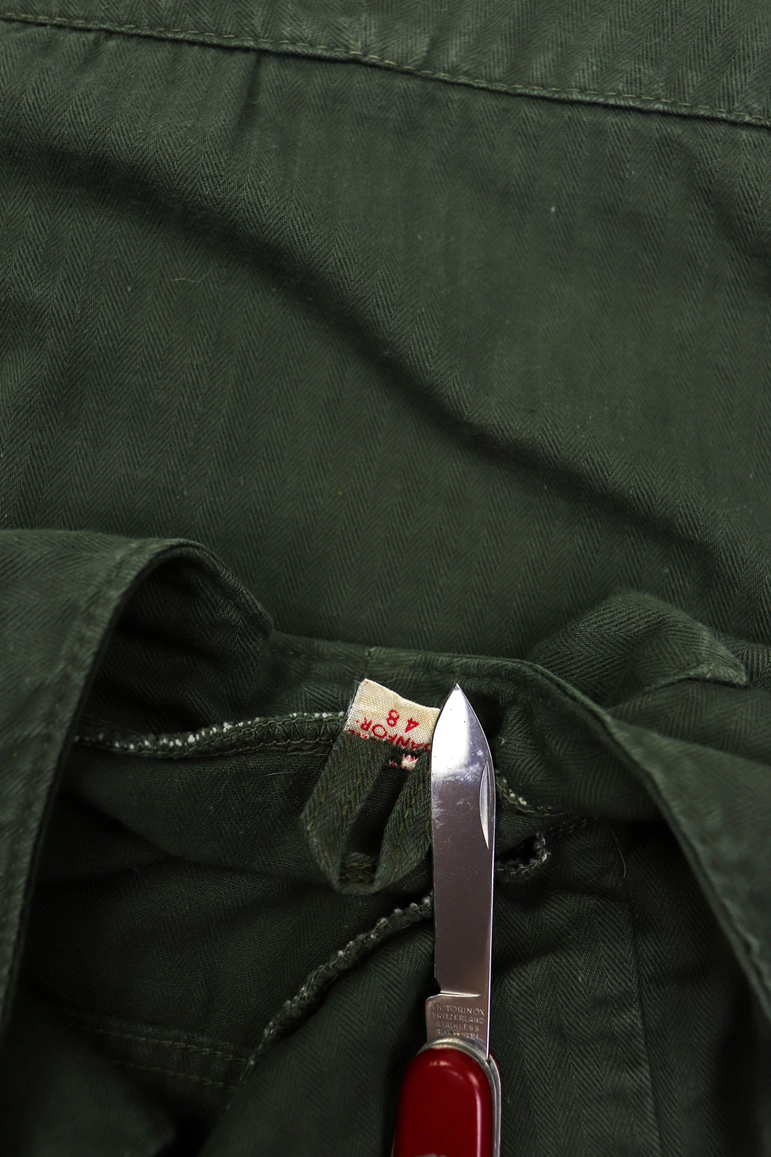 Vintage Pop Army Sergeant Halifax Island Canada Khaki Cropped Jacket Size US M / EU 48-50 / 2 - 13 Thumbnail