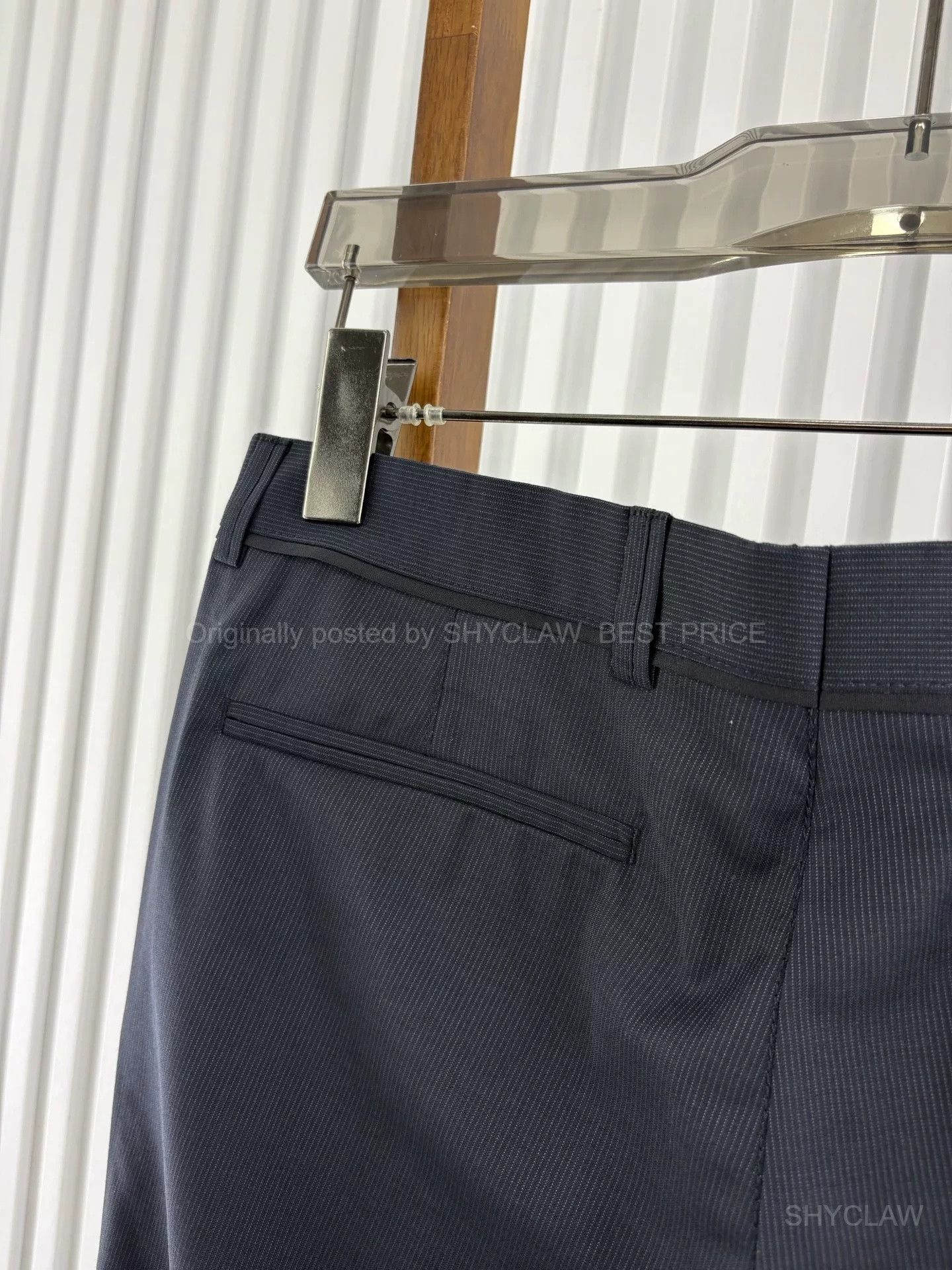 Z Zegna Z Zegna 100% Wool Dress Trousers BFAJDEF441 Size US 34 / EU 50 - 4 Thumbnail