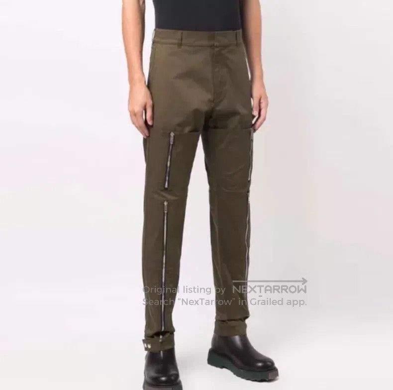Givenchy Givenchy Military Green Zipper Straight Leg Pants Size US 32 / EU 48 - 8 Thumbnail