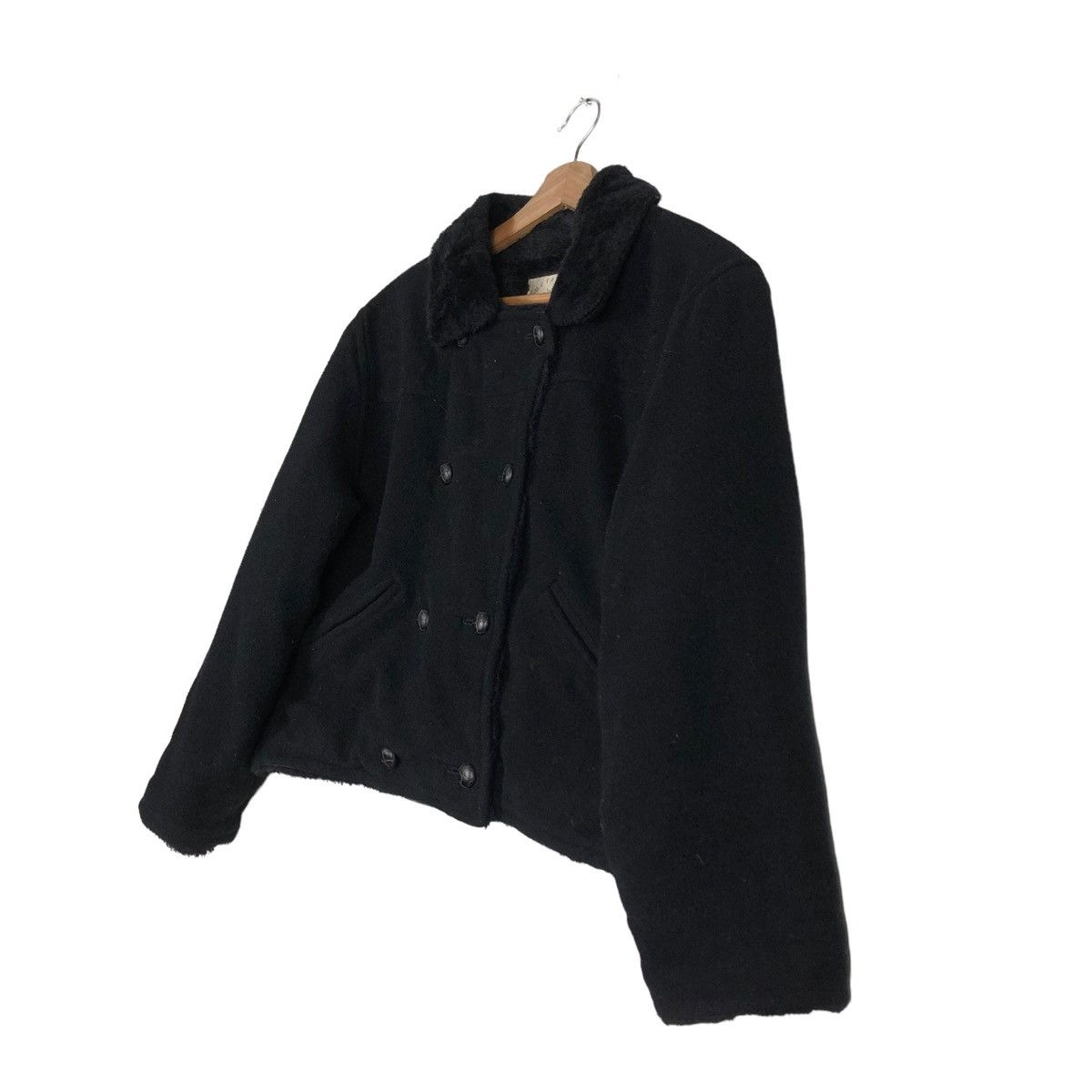 If Six Was Nine 🔥VINTAGE CROPPED WOOL BIKER JACKET LIBERTA JAPAN MINK FUR Size US M / EU 48-50 / 2 - 2 Thumbnail