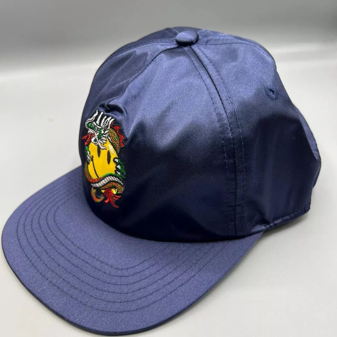 Market Market x Smiley Logo Hat Men Navy Blue Snap Back Cap New Size ONE SIZE - 2 Thumbnail