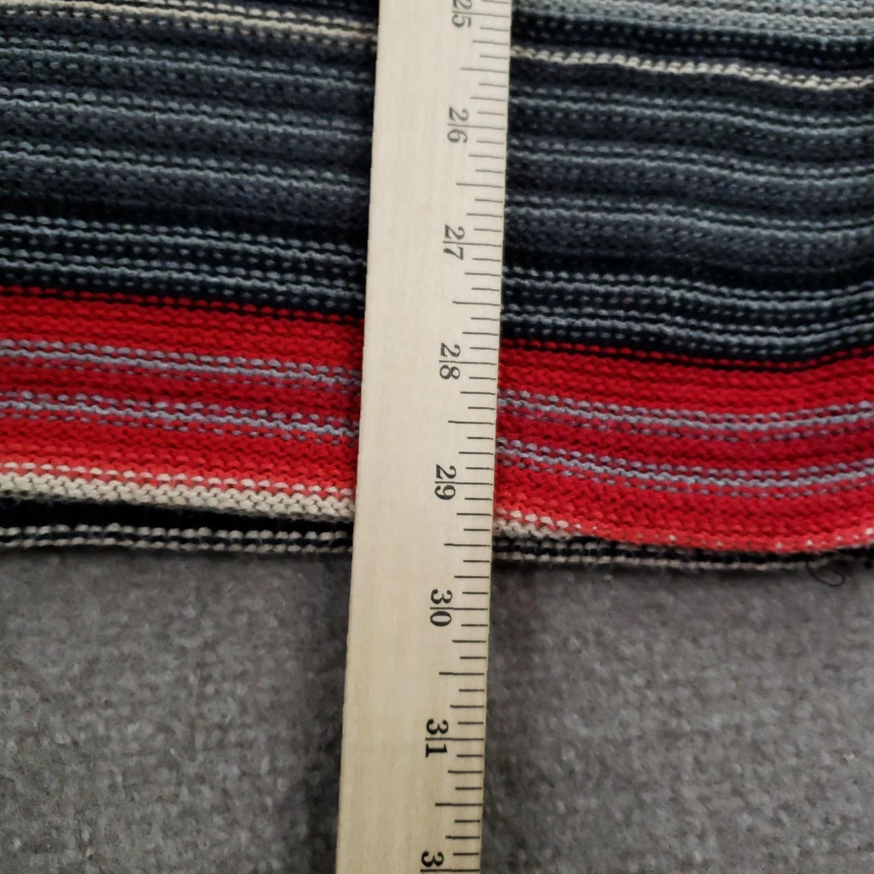 Ralph Lauren Lauren Ralph Lauren Sweater Womens Medium Red Gray Long Open-Knit Boat Neck Size M / US 6-8 / IT 42-44 - 4 Thumbnail