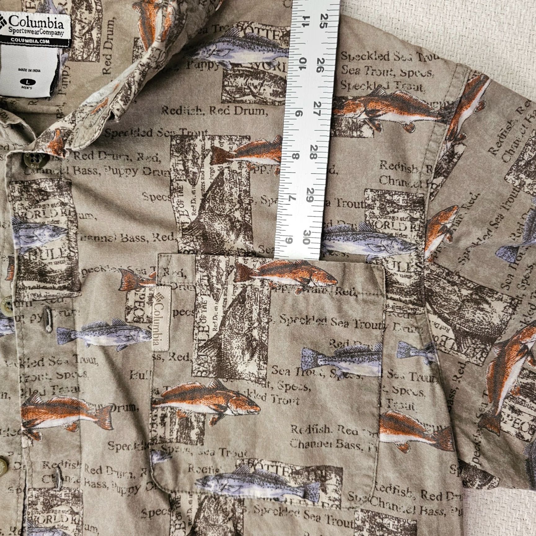 Vintage Columbia River Lodge Men's Shirt L Fisherman Short Sleeve Button-Down Brown Size US L / EU 52-54 / 3 - 3 Thumbnail