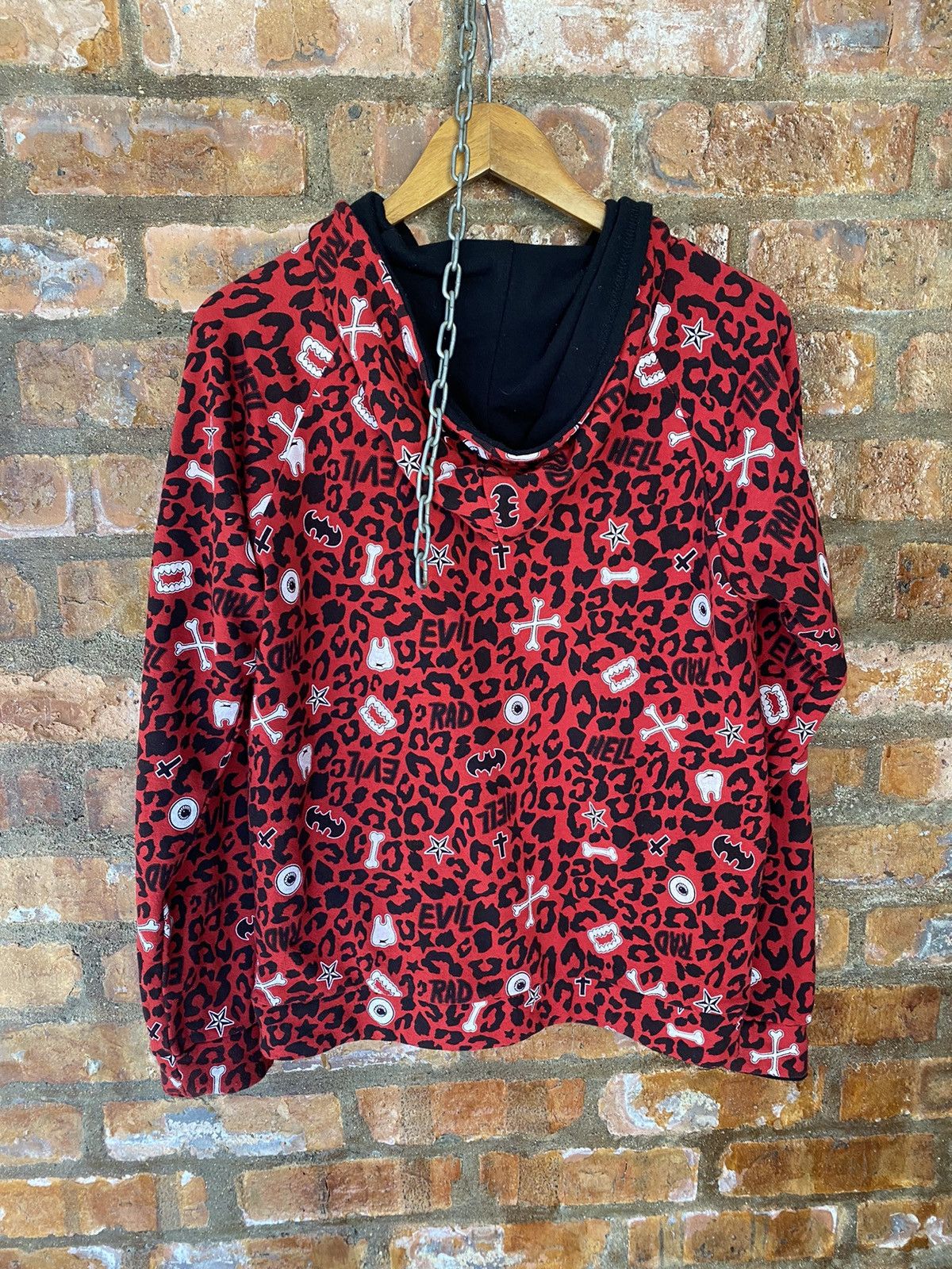 Japanese Brand 2000s Hell cat punk Sex Cross punk reversible hoodie Size M / US 6-8 / IT 42-44 - 12 Thumbnail