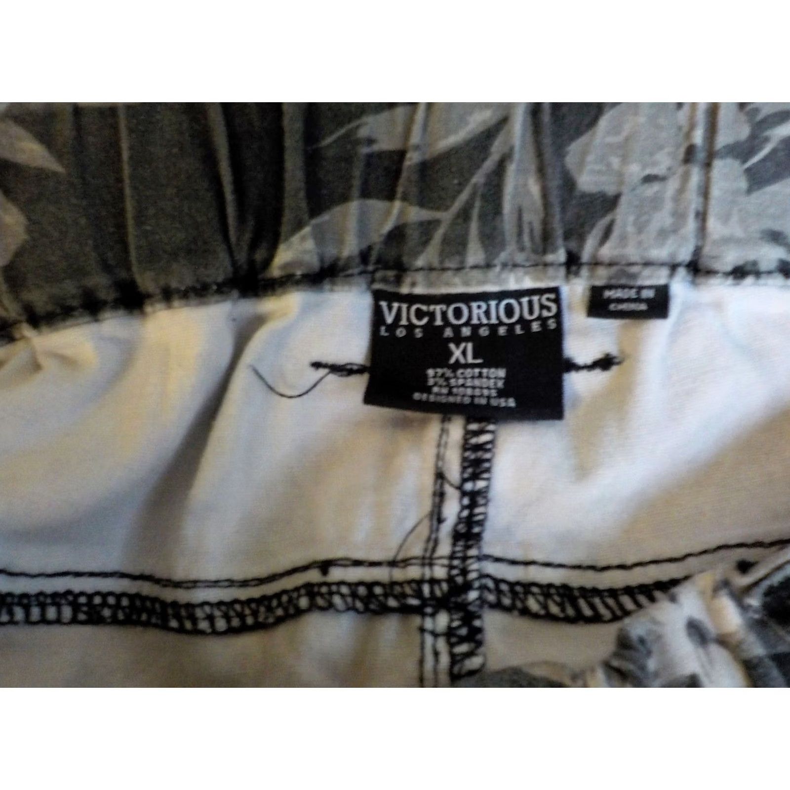 Vintage VICTORIOUS Twill Floral Print Joggers Gray XL Cotton Spandex Men Pants Activewear Regular Size XL Size US 36 / EU 52 - 5 Thumbnail