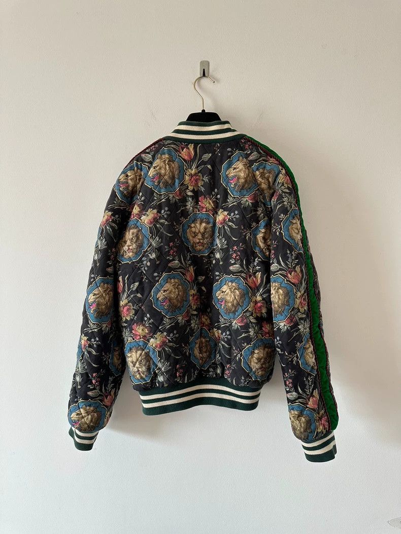 Gucci Gucci Full-printed lion petal logo pilot cotton jacket 2501 Size US S / EU 44-46 / 1 - 3 Thumbnail