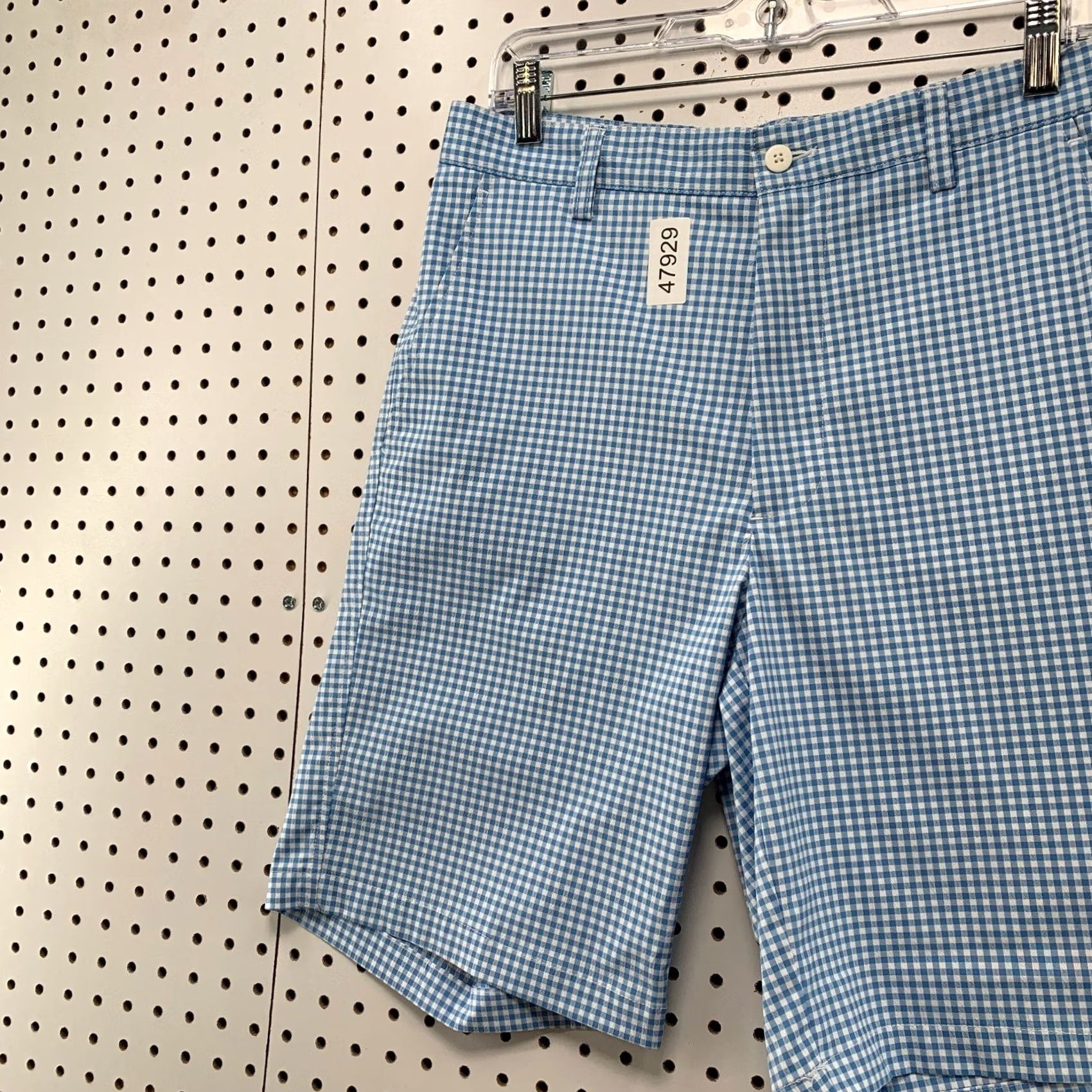 Footjoy FootJoy FJ Golf Shorts Mens 35x9.5 Blue Check Preppy Casual Size US 35 - 6 Thumbnail