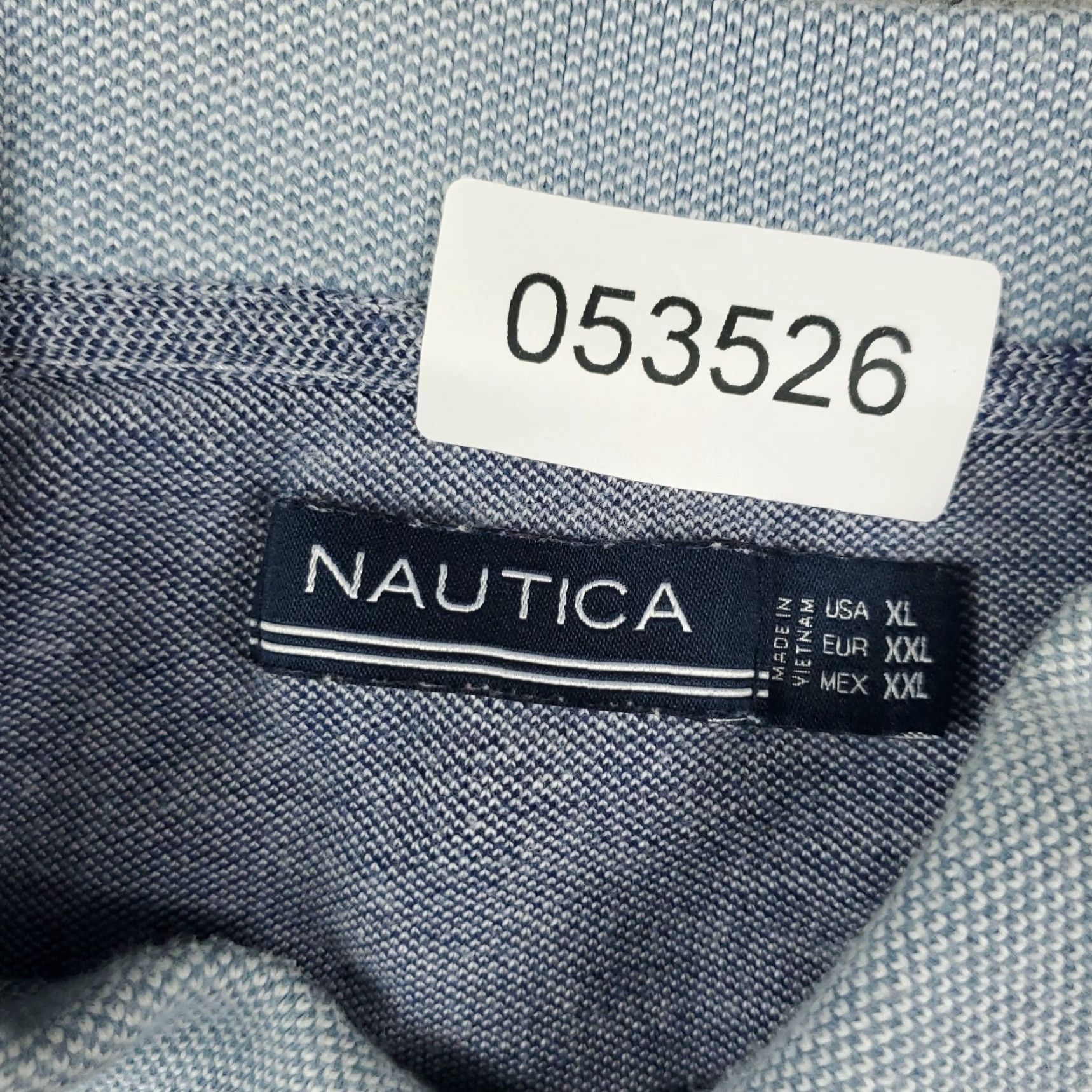 Nautica Nautica Polo Shirt Blue Striped Adult XL Short Sleeve Casual Mens Size US XL / EU 56 / 4 - 6 Thumbnail