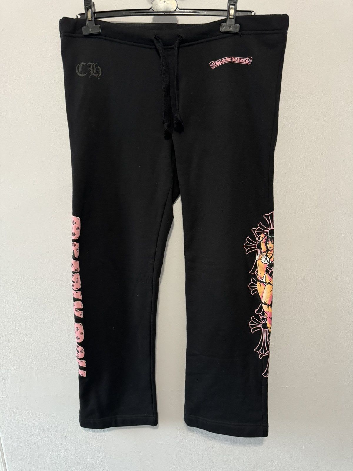 chrome hearts womens sweatpants white size small deadly doll Jesse