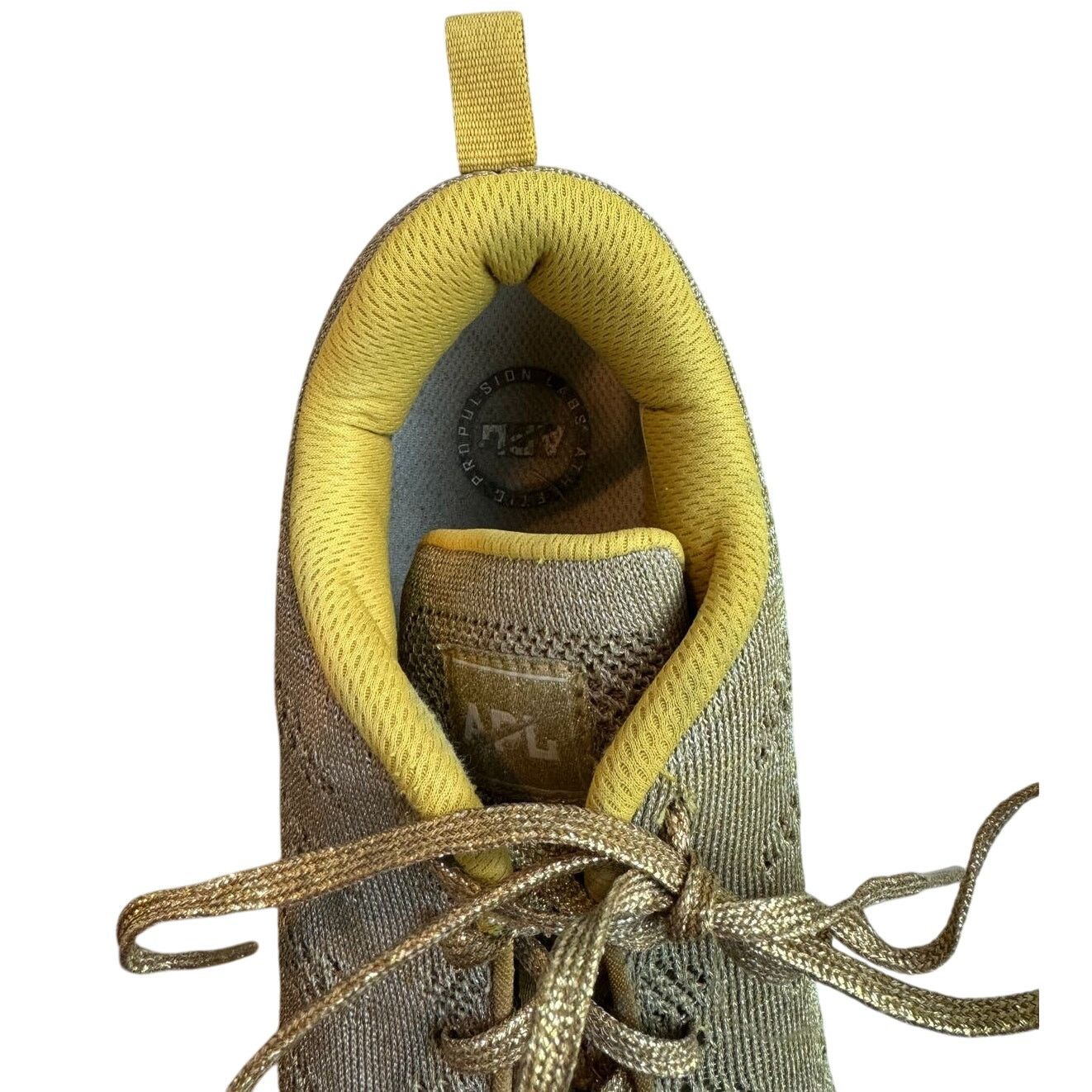 Athletic Propulsion Labs APL: Athletic Propulsion Labs Techloom 24k Pro Gold Sneakers Size US 10 / IT 40 - 5 Thumbnail