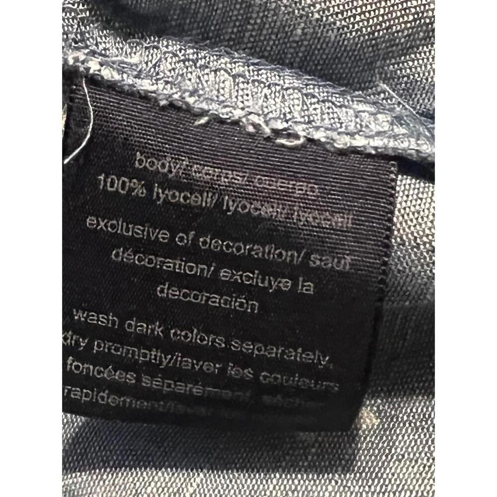 Tommy Hilfiger Tommy Hilfiger S Blue Off Shoulder Smocked Leaf Resortwear Size S / US 4 / IT 40 - 5 Thumbnail