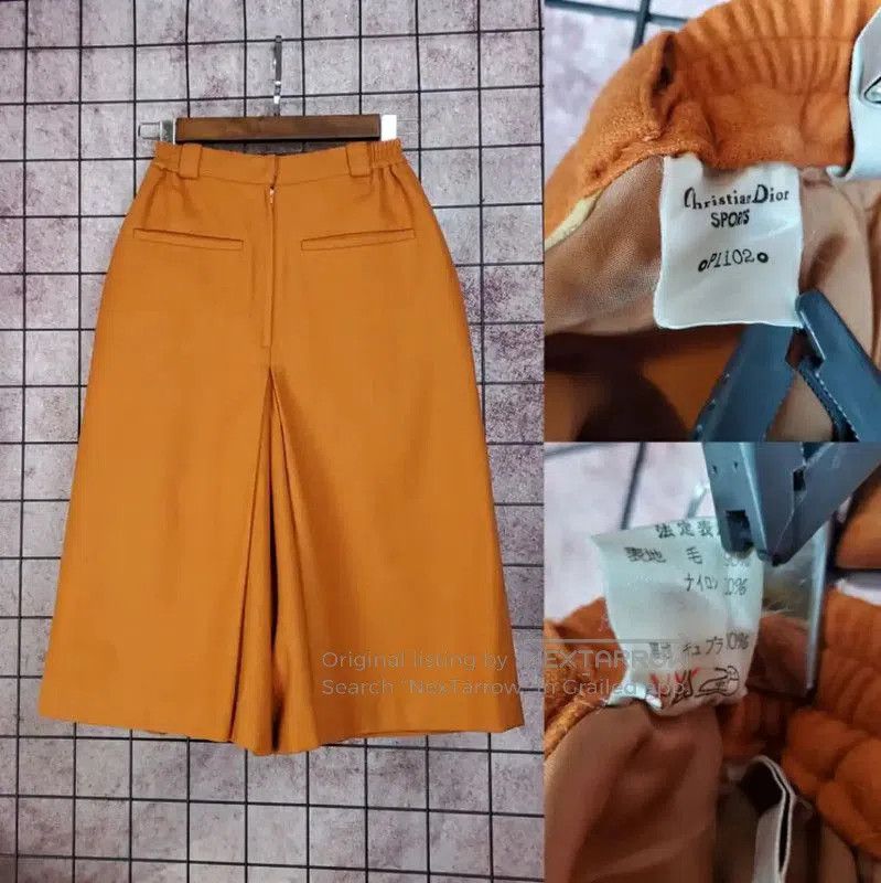 Dior Dior Orange Wool Blend Casual Pants . Size 23" - 2 Thumbnail