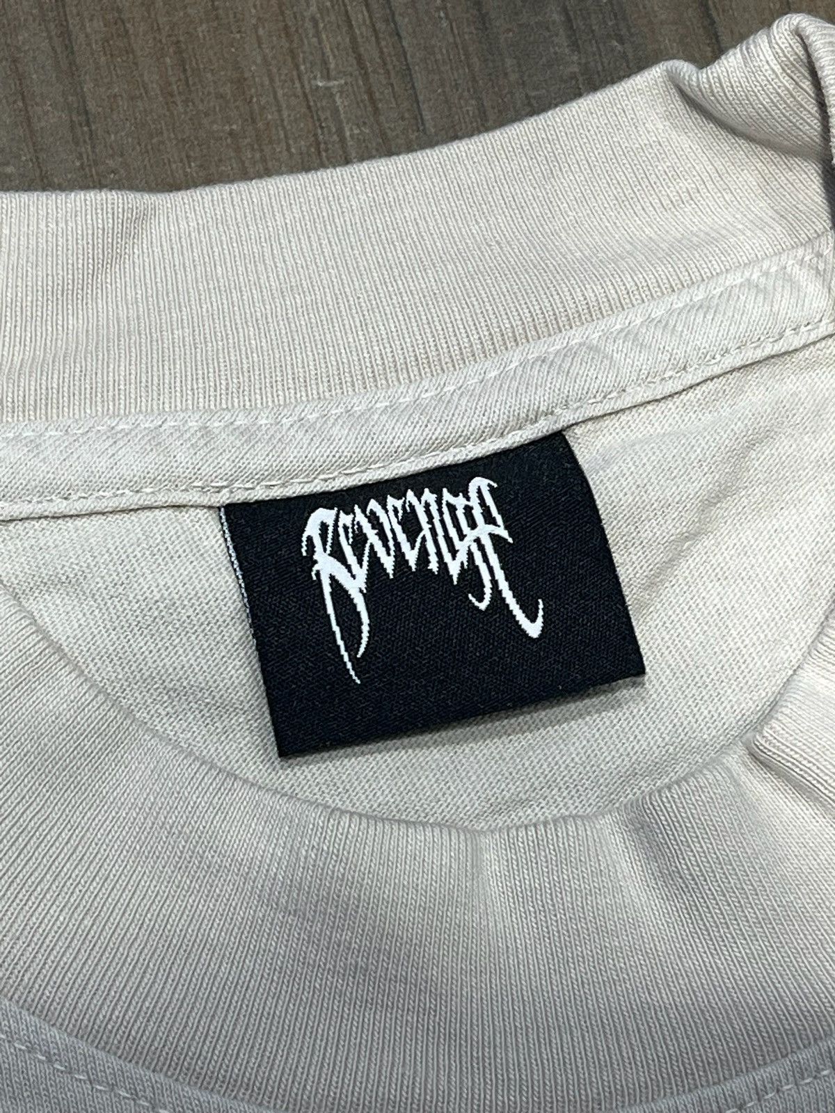 Revenge REVENGE “SAINT MICHAELS ARCH LOGO” TEE - SIZE LARGE Size US L / EU 52-54 / 3 - 5 Thumbnail