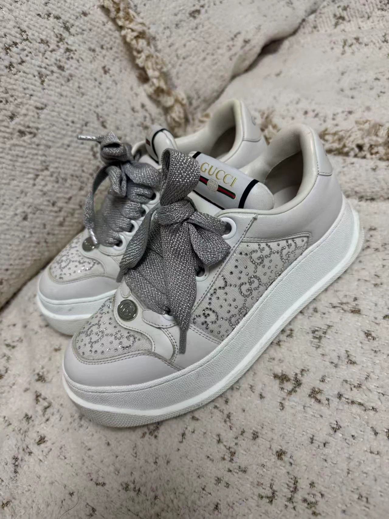 Gucci Gucci Full Pave Diamond Pangding 37 Size US 6.5 / IT 36.5 - 3 Thumbnail