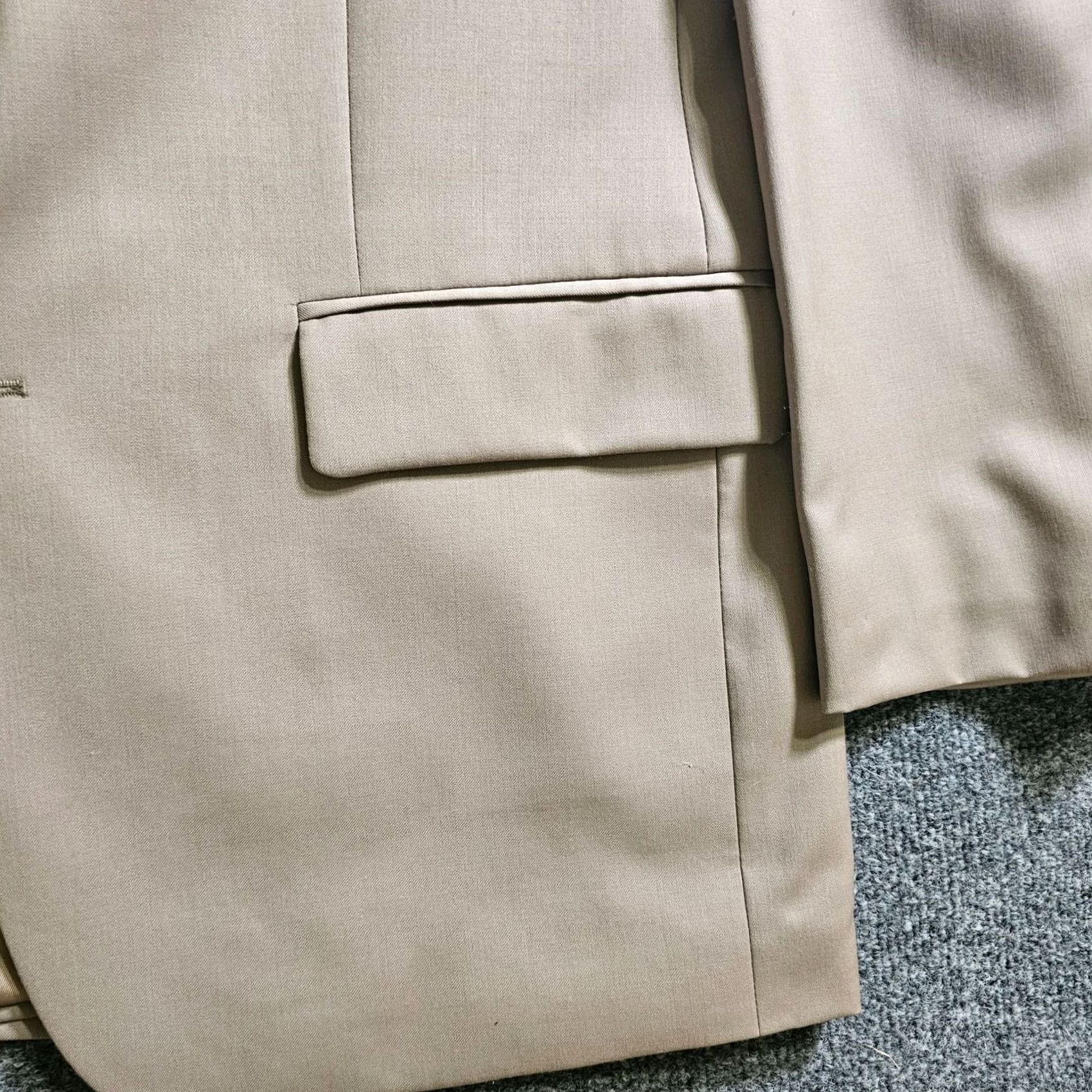 Ralph Lauren Lauren Ralph Lauren Blazer Mens 42 Beige Wool 2 Button Sport Coat Career Jacket Coat Blazer Mens 42 Regular Beige Wool 2 Button Sport Coat Career Size 42R - 7 Thumbnail