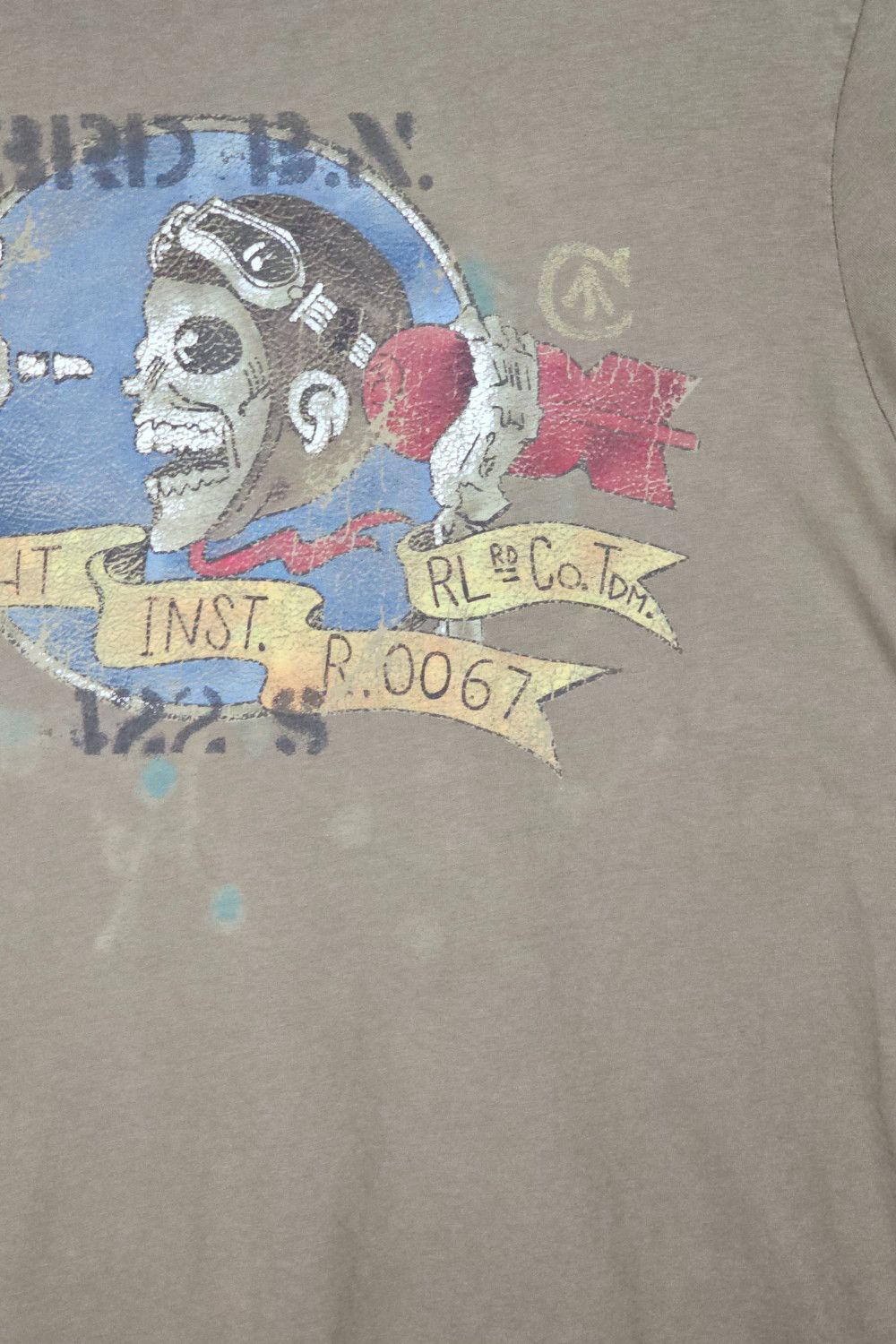 Polo Ralph Lauren 08ss Polo Ralph Lauren RL-67 Flight Instructor Tee - Khaki Size US XL / EU 56 / 4 - 7 Thumbnail