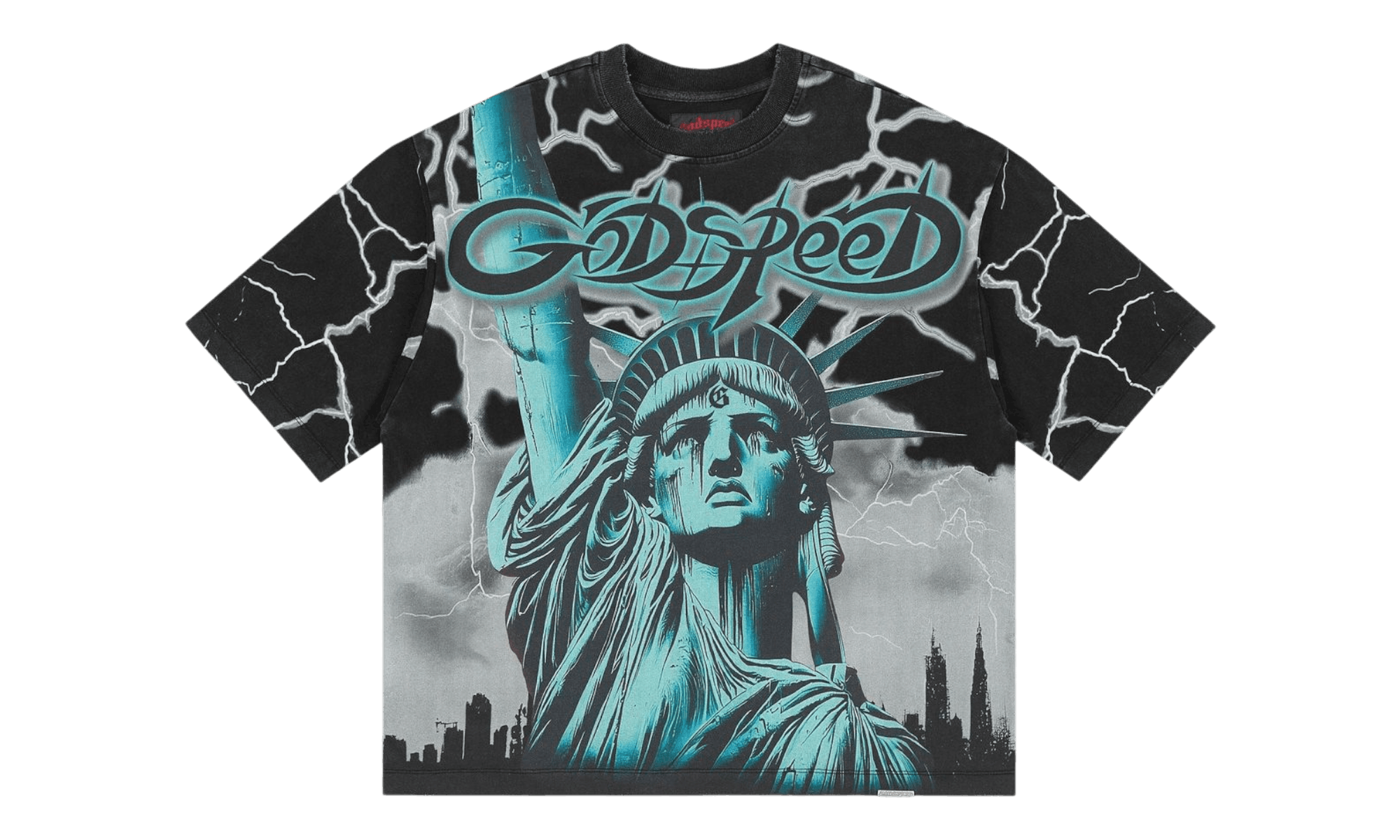 Godspeed Voltage Wolf Grey Wash Black T-shirt Size US S / EU 44-46 / 1 - 1 Thumbnail