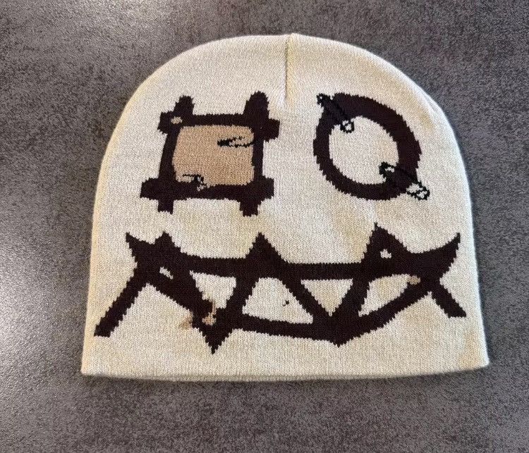 Japanese Brand Cyber-Sigilism Graphic Beanie Size ONE SIZE - 1 Thumbnail