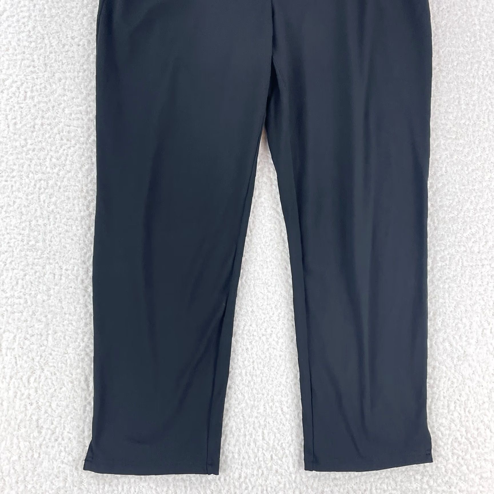 Joie Joie Black Pull On Straight Leg Cropped Pants Womens High Rise Large Size 36" / US 14 / IT 50 - 3 Thumbnail