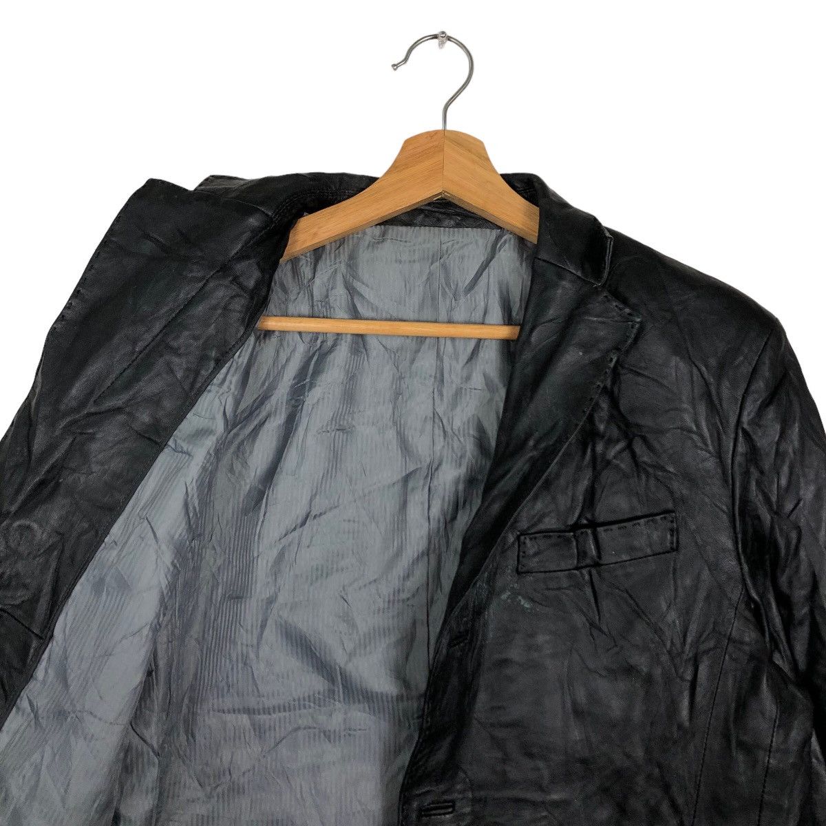 Genuine Leather 🔥90’s Vintage Lamb Leather Jacket Mitsumine Issey Miyake Size US M / EU 48-50 / 2 - 10 Thumbnail