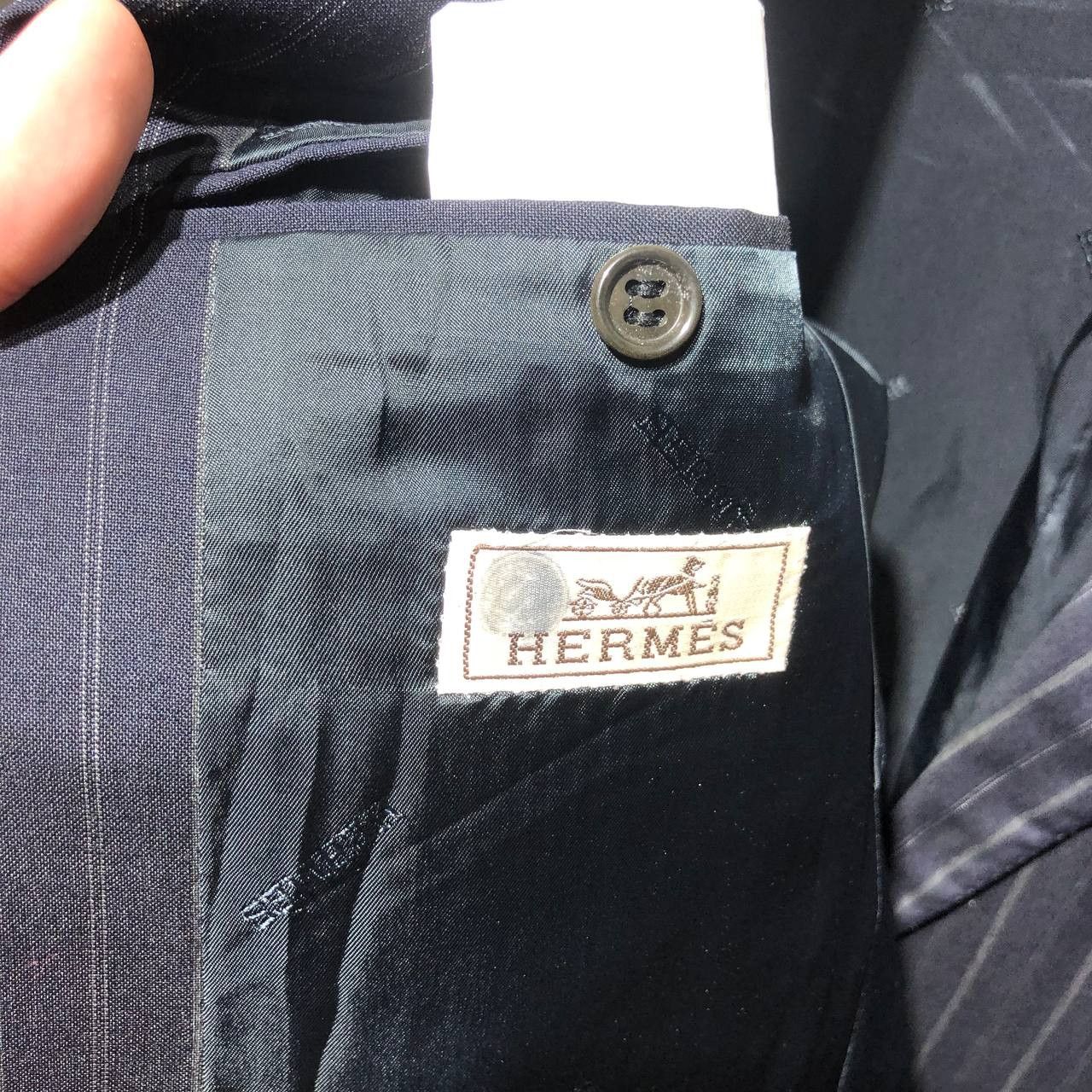 Hermes Hermes Pinstripe Blazer coat Size 48R - 9 Thumbnail