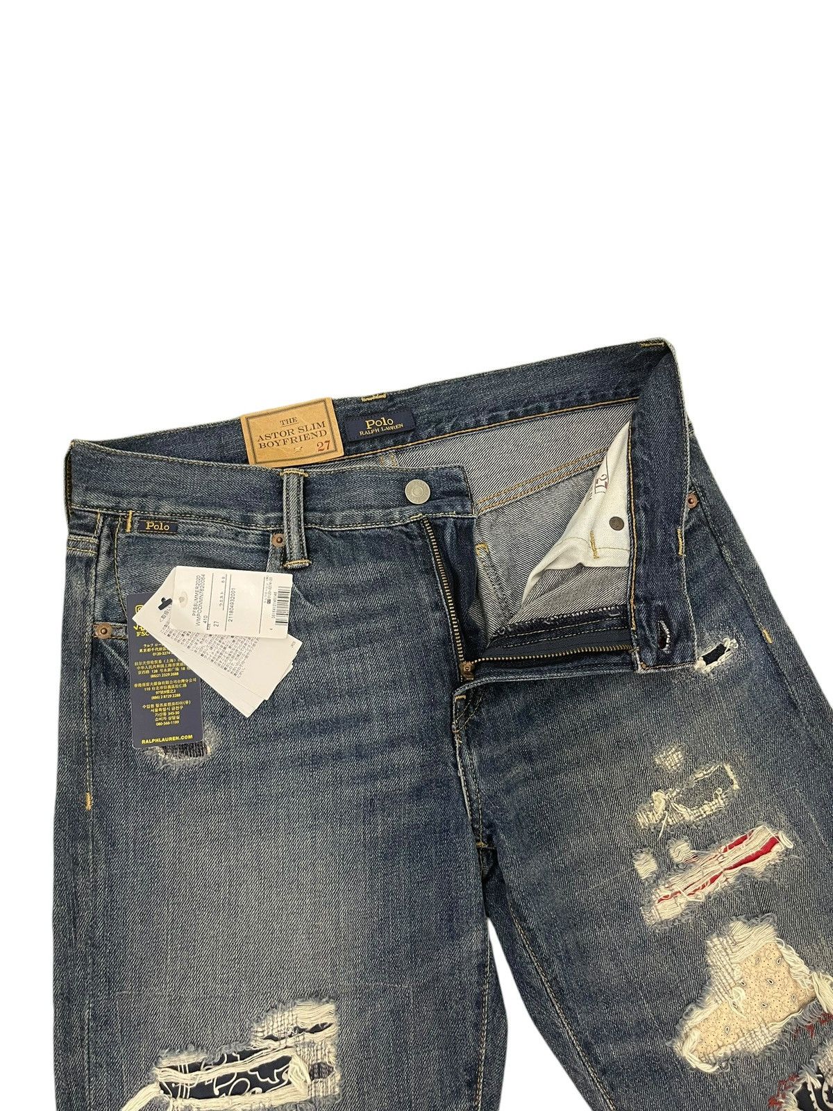 Polo Ralph Lauren New Patchwork Jeans Polo Ralph Lauren Slim Tapered Size US 27 - 11 Thumbnail