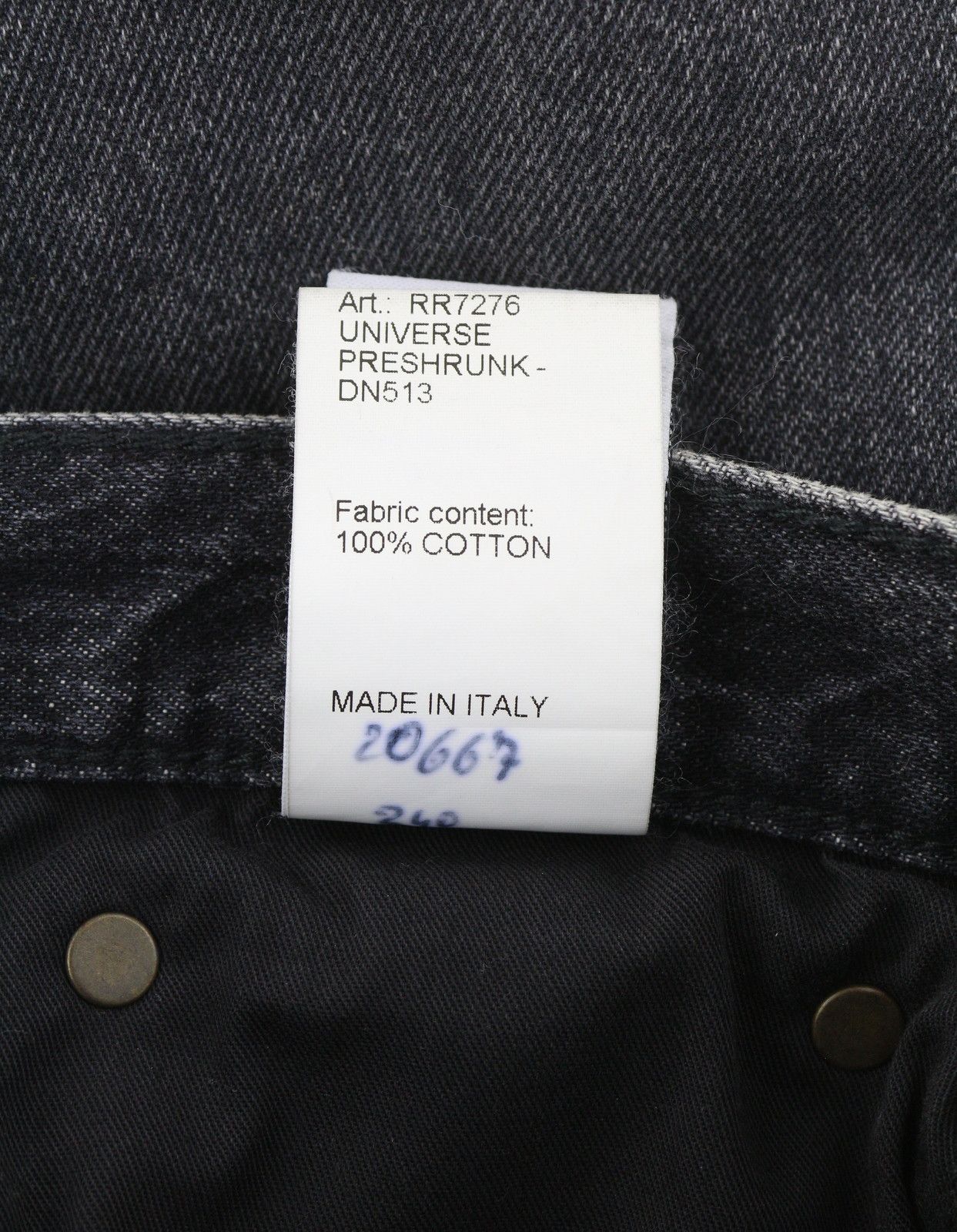 R13 COURTNEY SLIM 27 Everit Black Faded High Waist 85822 Size 27" / US 4 / IT 40 - 11 Thumbnail