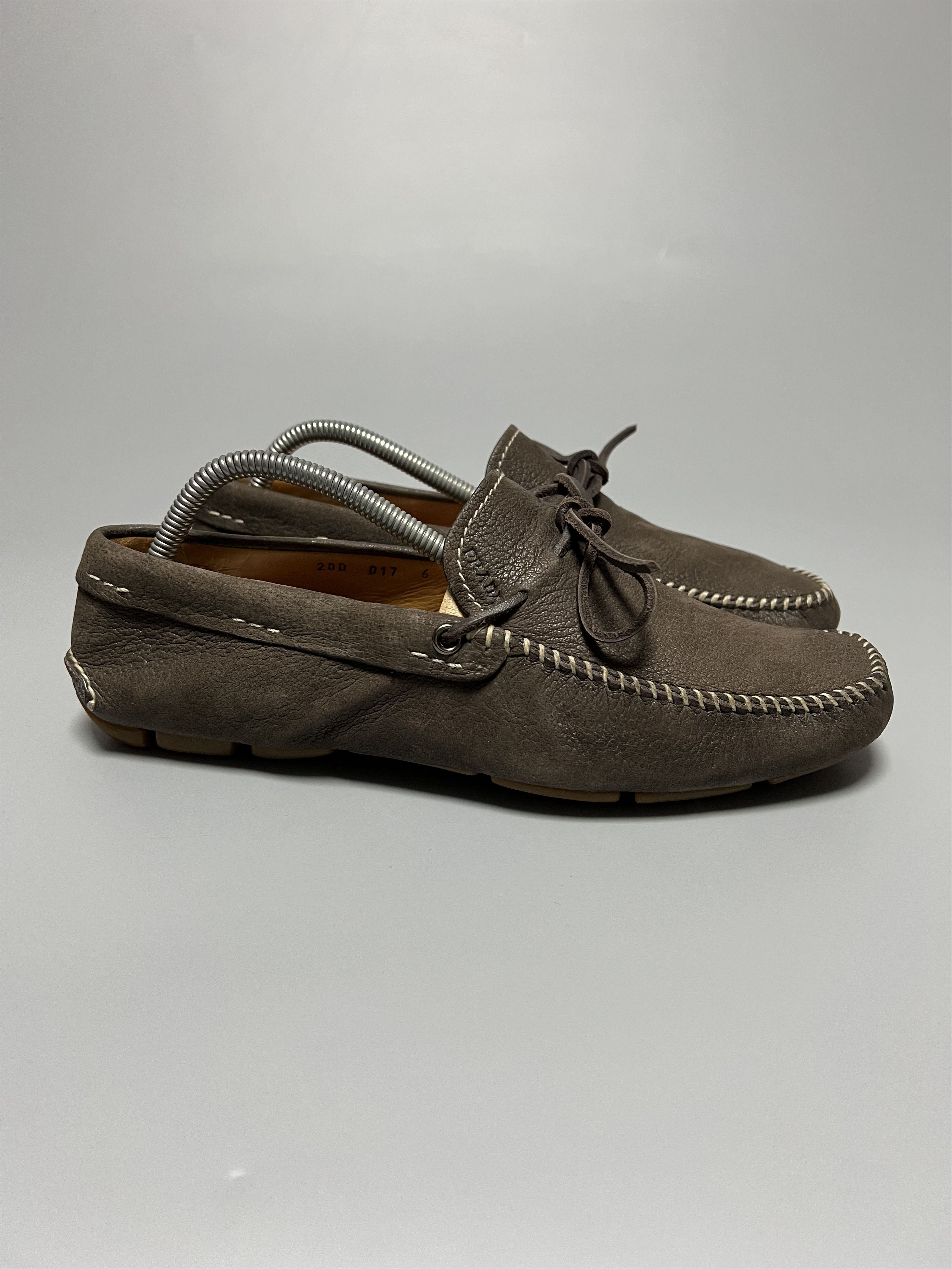 Prada Prada Vintage Brown Leather Loafers Moccasins Size US 7.5 / EU 40-41 - 1 Thumbnail