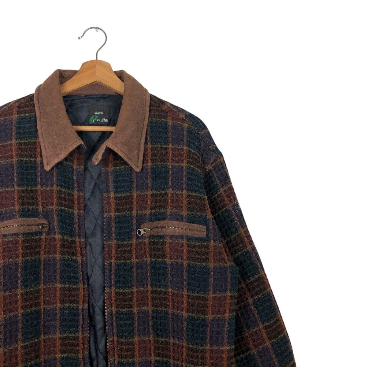 Japanese Brand 📌Vintage Wool Work Jacket Renown Tartan Design Issey Miyake Size US M / EU 48-50 / 2 - 7 Thumbnail