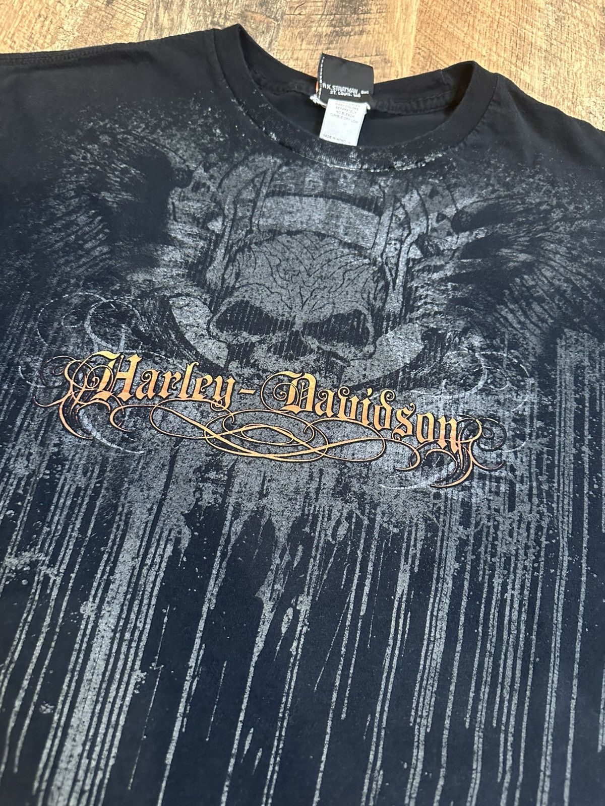 Harley Davidson Harley Davidson Y2K Skull Graphic Shirt Virginia Beach XL Size XL / US 12-14 / IT 48-50 - 2 Thumbnail