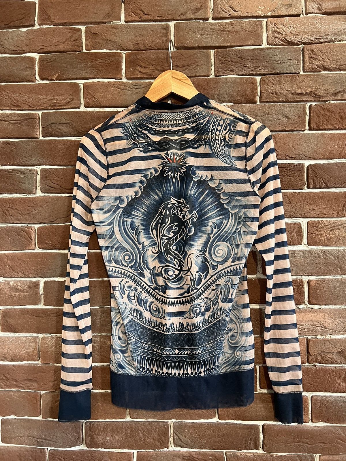 Jean Paul Gaultier Jean Paul Gaultier Tattoo Mesh Top Cardigan Hype M Size M / US 6-8 / IT 42-44 - 2 Thumbnail