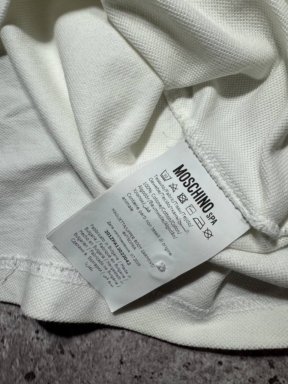Moschino Moschino Couture Milano White Cotton Polo T-Shirt Luxury Size US L / EU 52-54 / 3 - 10 Thumbnail