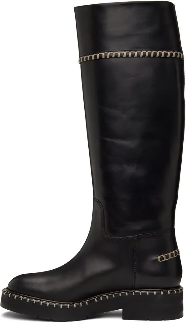 Chloe o1loc1c0425 CHC22 Noua Boots in Black Size US 7 / IT 37 - 3 Thumbnail