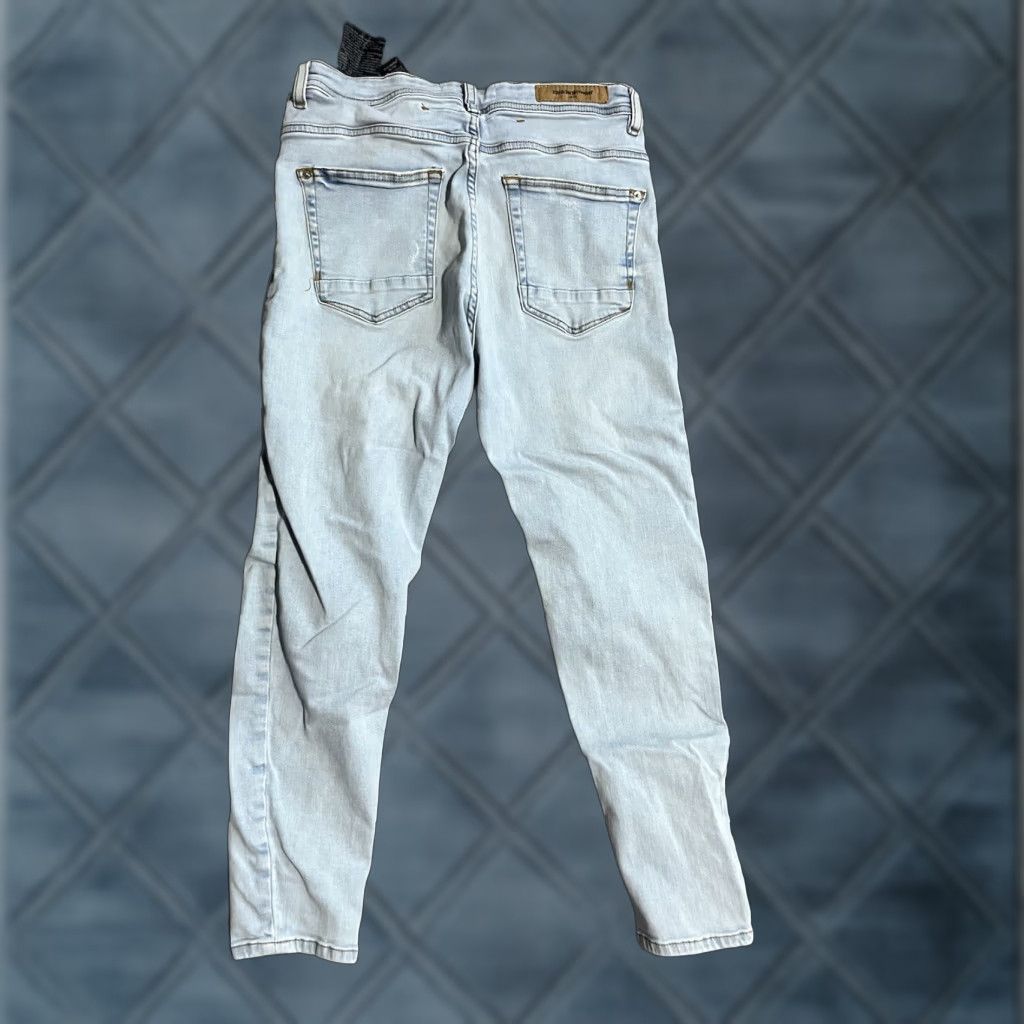 Zara Zara Trafaluc Denim Women's Size 31 Blue Skinny Light Wash Cotton Blend Jeans Size 24" / US 00 / IT 34 - 1 Thumbnail