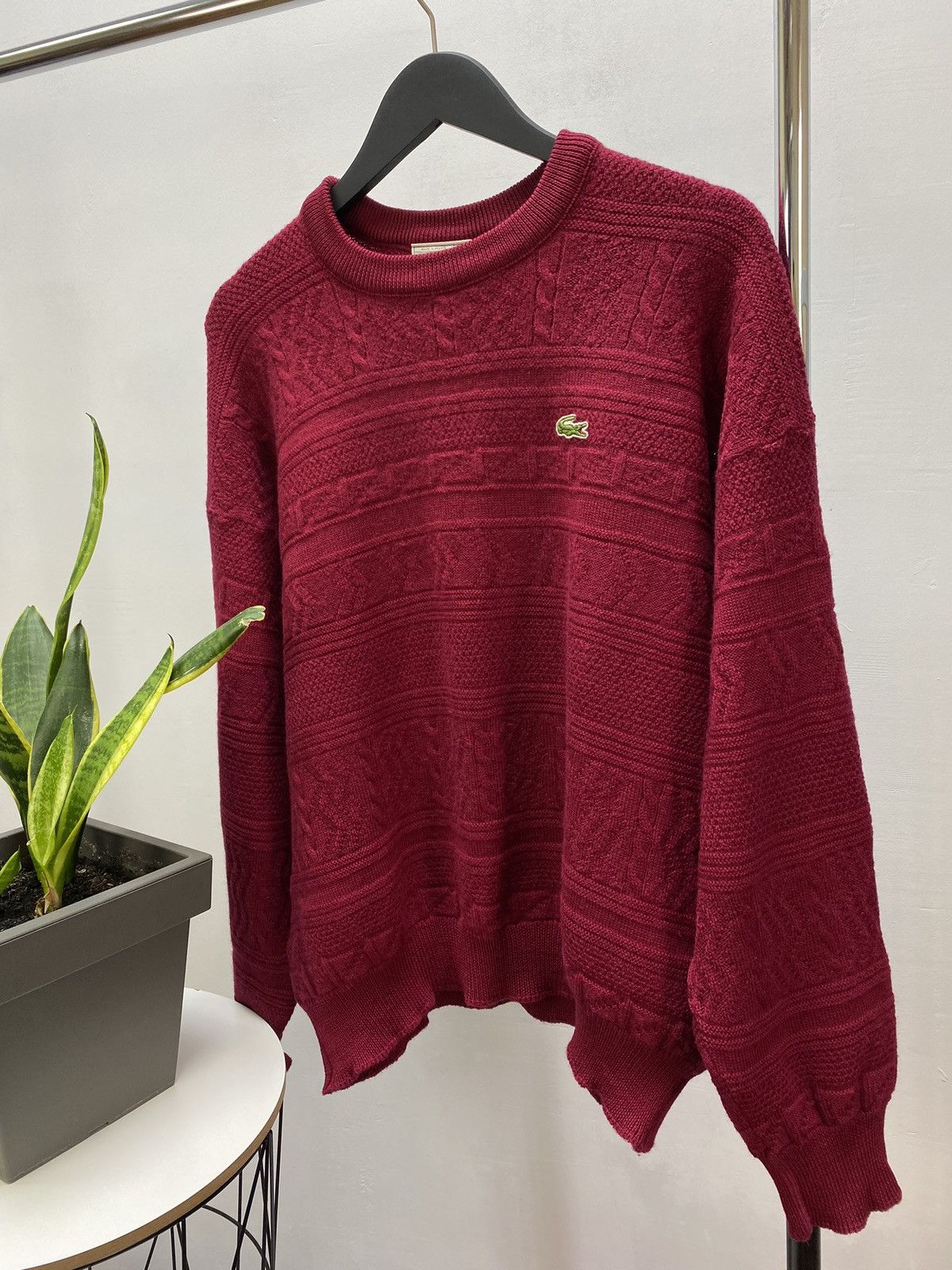 Lacoste × Vintage Chemise Lacoste Vintage Men’s Rare Wool Sweater Size US XL / EU 56 / 4 - 2 Thumbnail