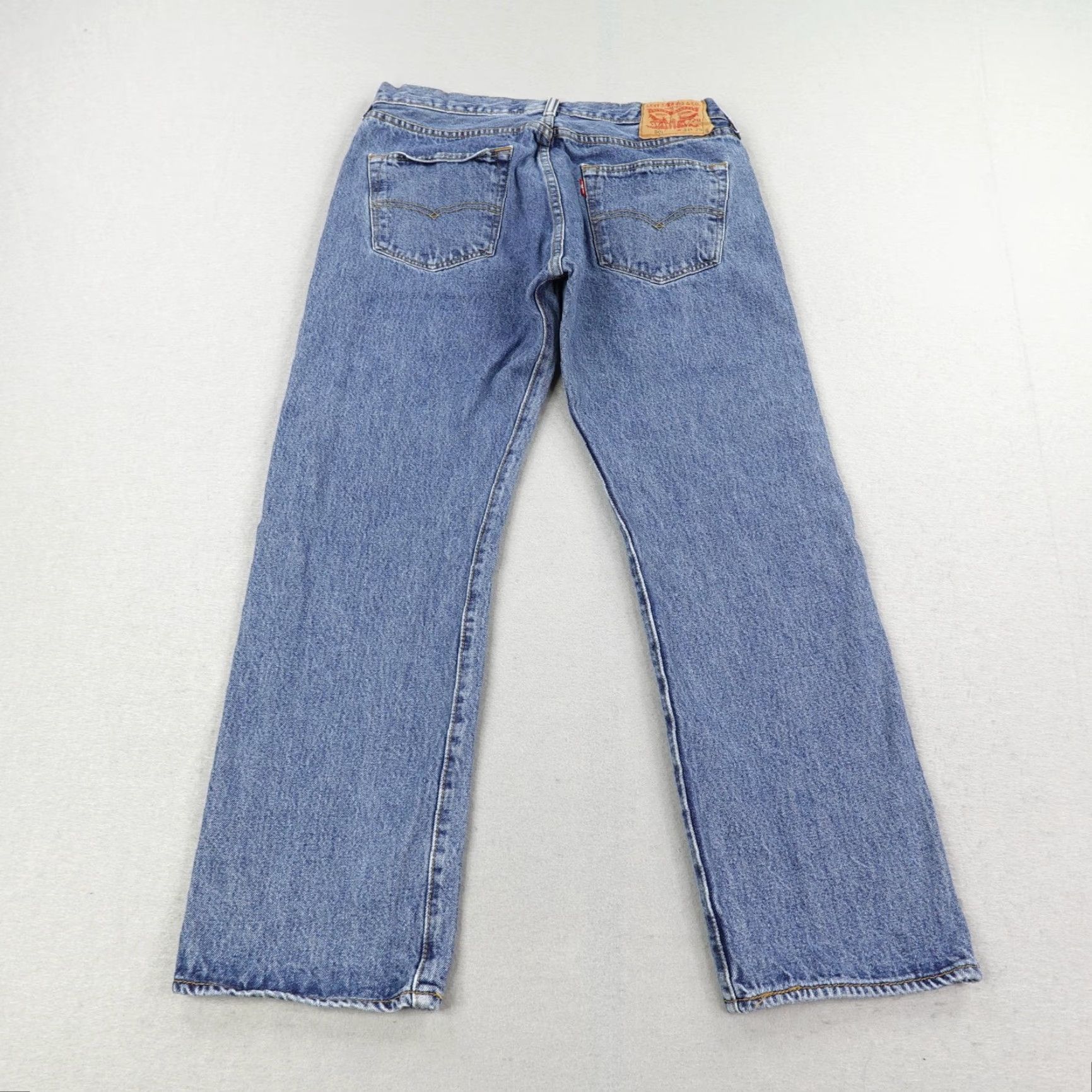 Levi's Levi's Men's Jeans 34x29 Blue Denim 501 Straight Leg Button Fly Red Tab Cotton Casual Size US 34 / EU 50 - 5 Thumbnail