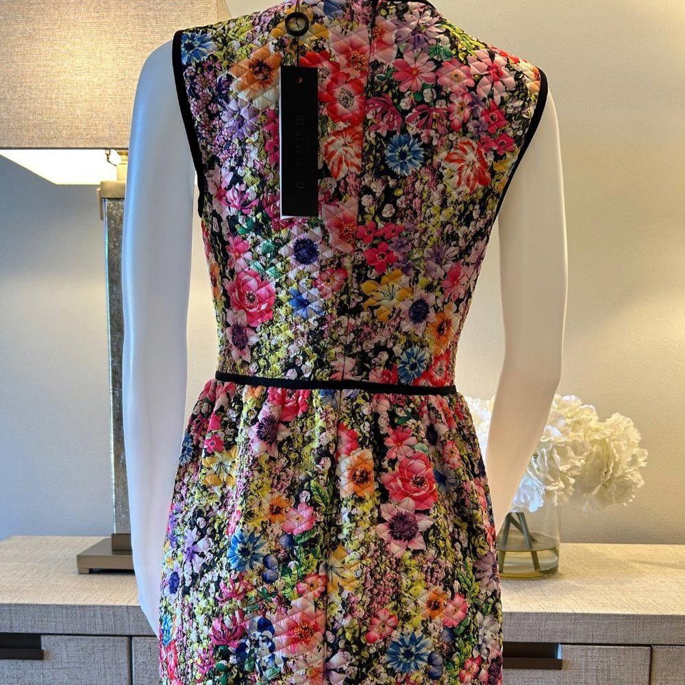 Designer Black Halo Marina Sleveless Floral Dress Size M / US 6-8 / IT 42-44 - 5 Thumbnail